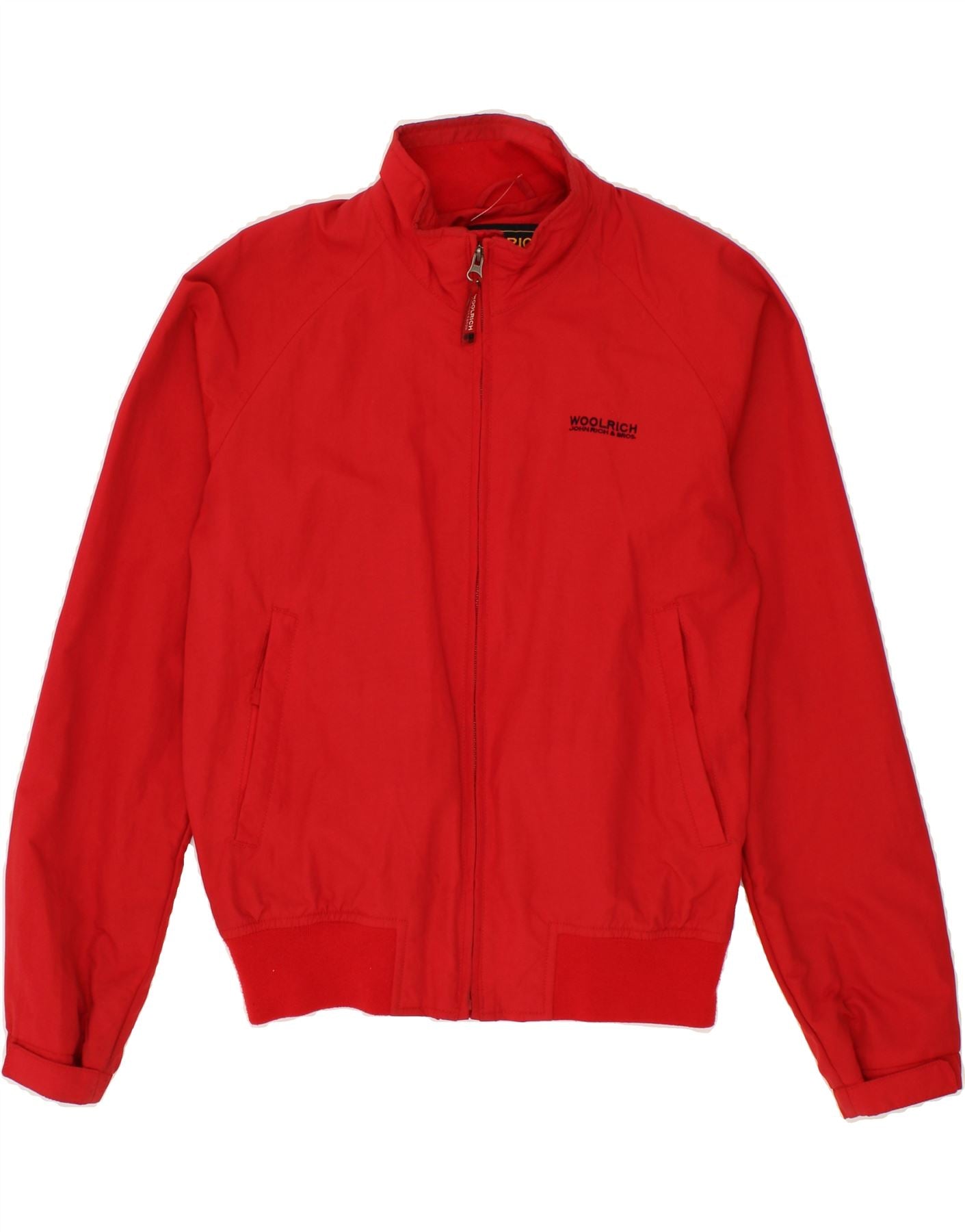 image of WOOLRICH Mens Bomber Jacket UK 36 Small Red