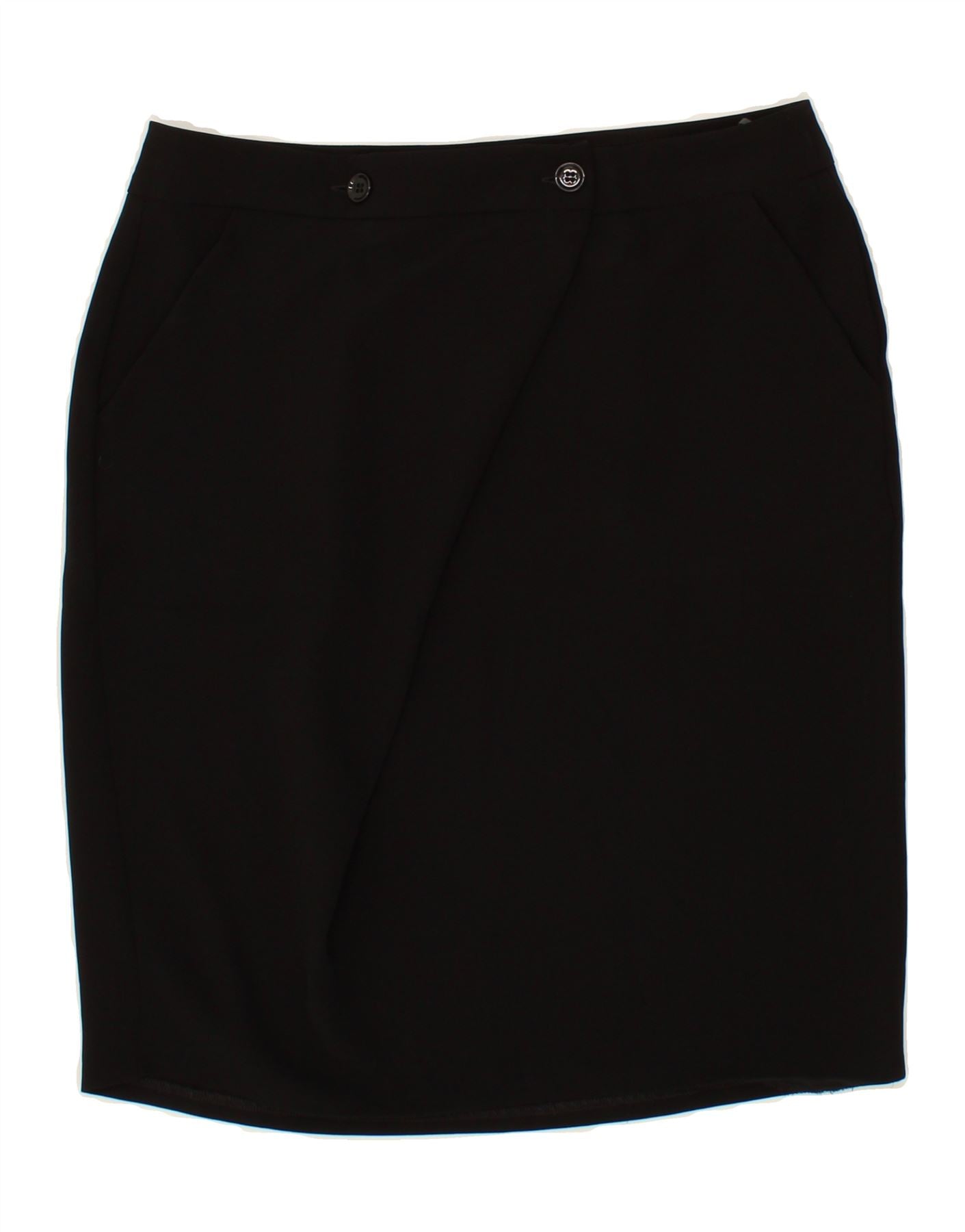 image of BENETTON Womens Pencil Skirt W32 Large  Black
