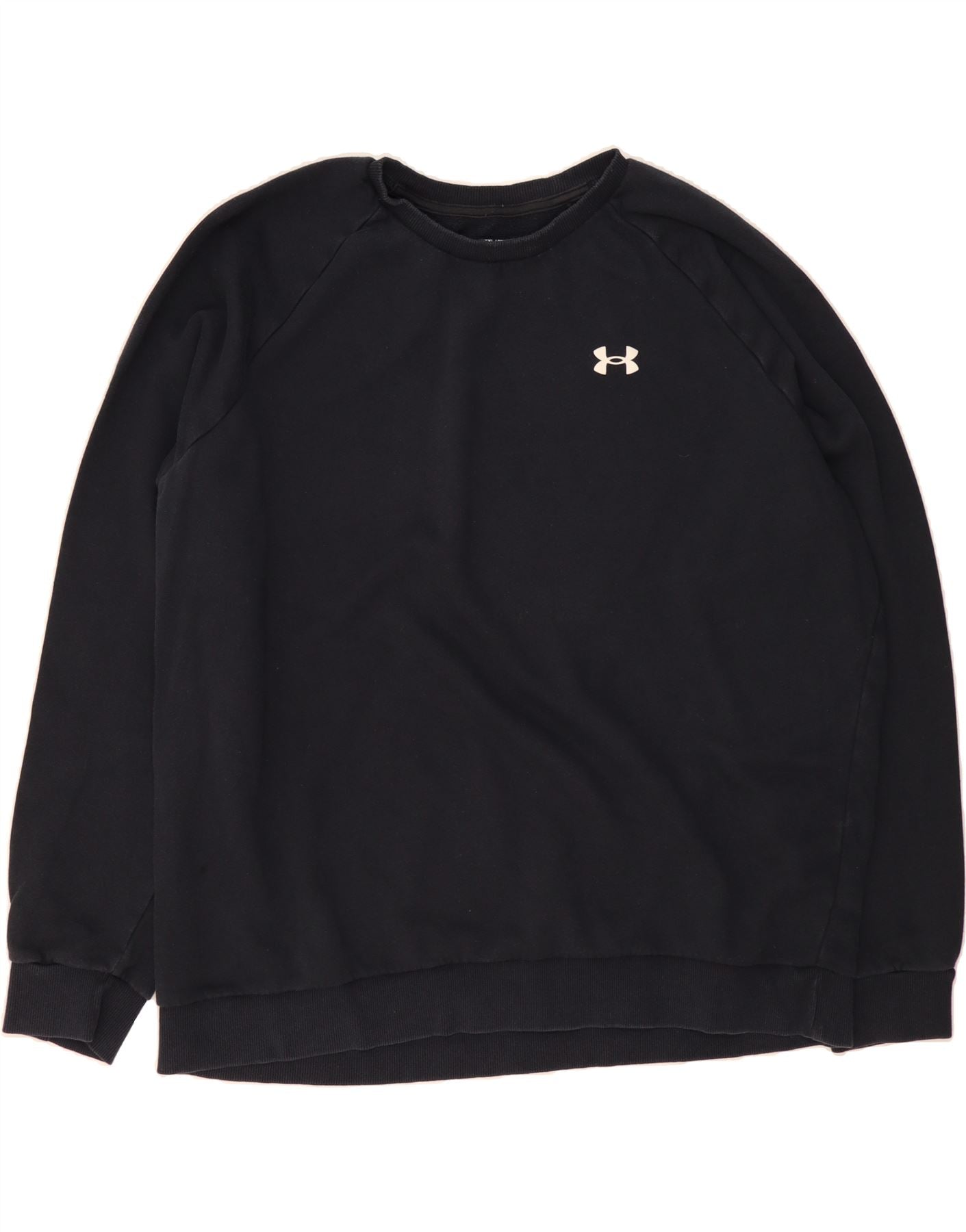 image of UNDER ARMOUR Mens Sweatshirt Jumper 2XL Navy Blue Cotton