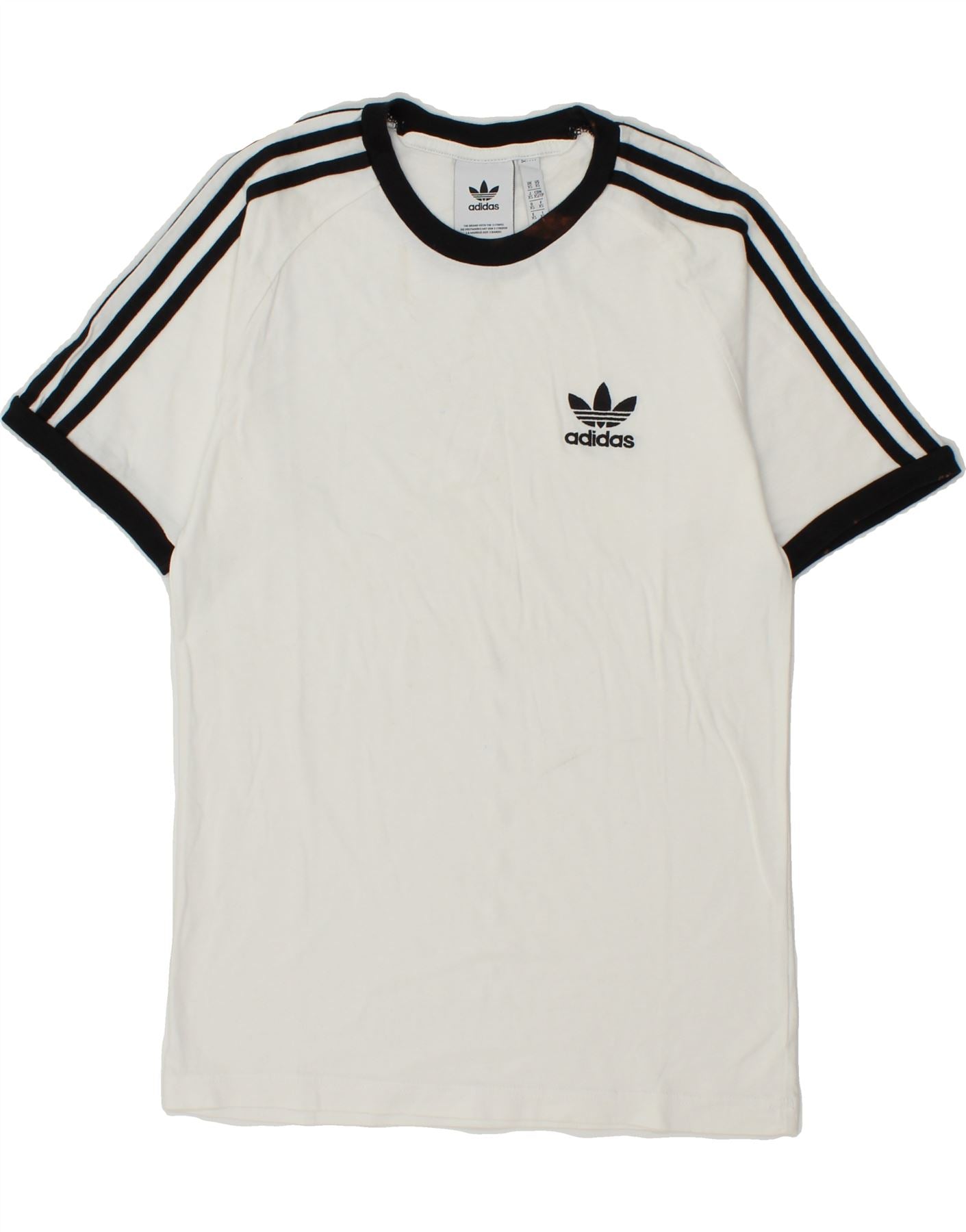 Image of ADIDAS Mens T-Shirt Top XS White