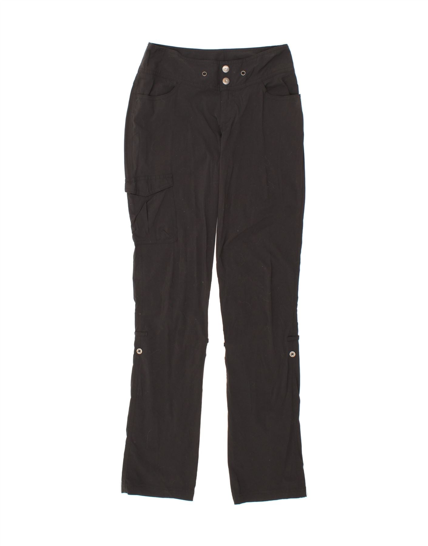 image of COLUMBIA Womens Straight Cargo Trousers US 2 XS W30 L34 Black Nylon