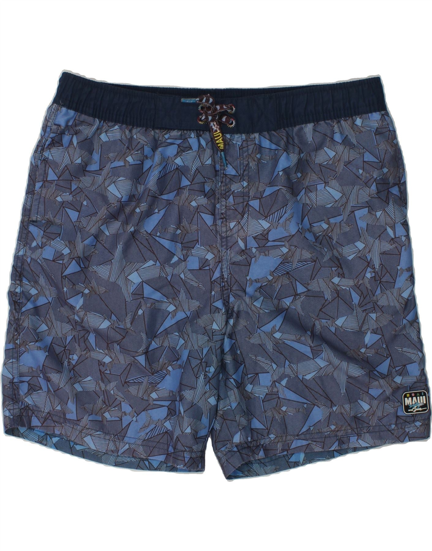 Image of MAUI AND SONS Boys Abstract Pattern Sport Shorts 13-14 Years Blue