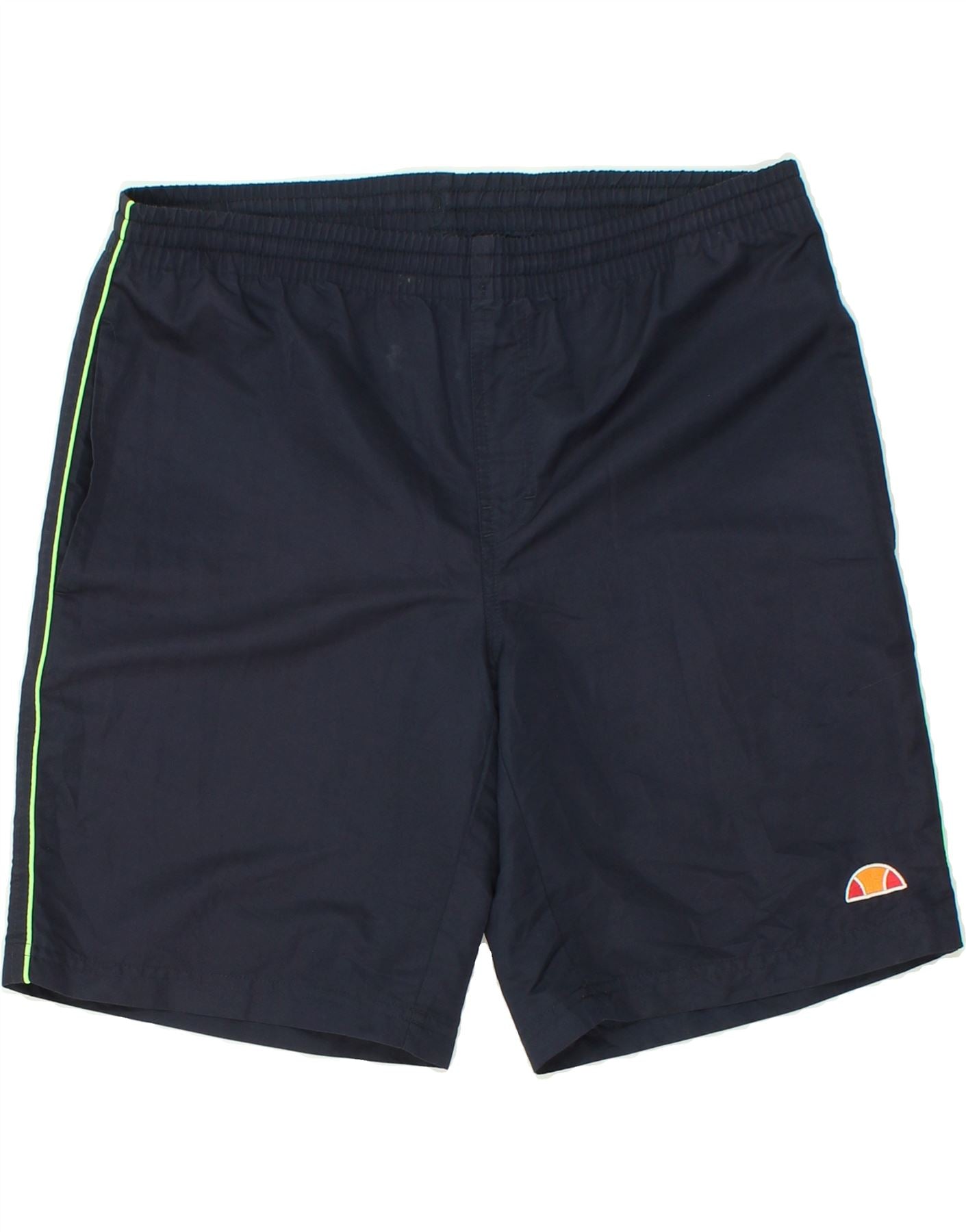 image of ELLESSE Mens Sport Shorts Small Navy Blue Polyester