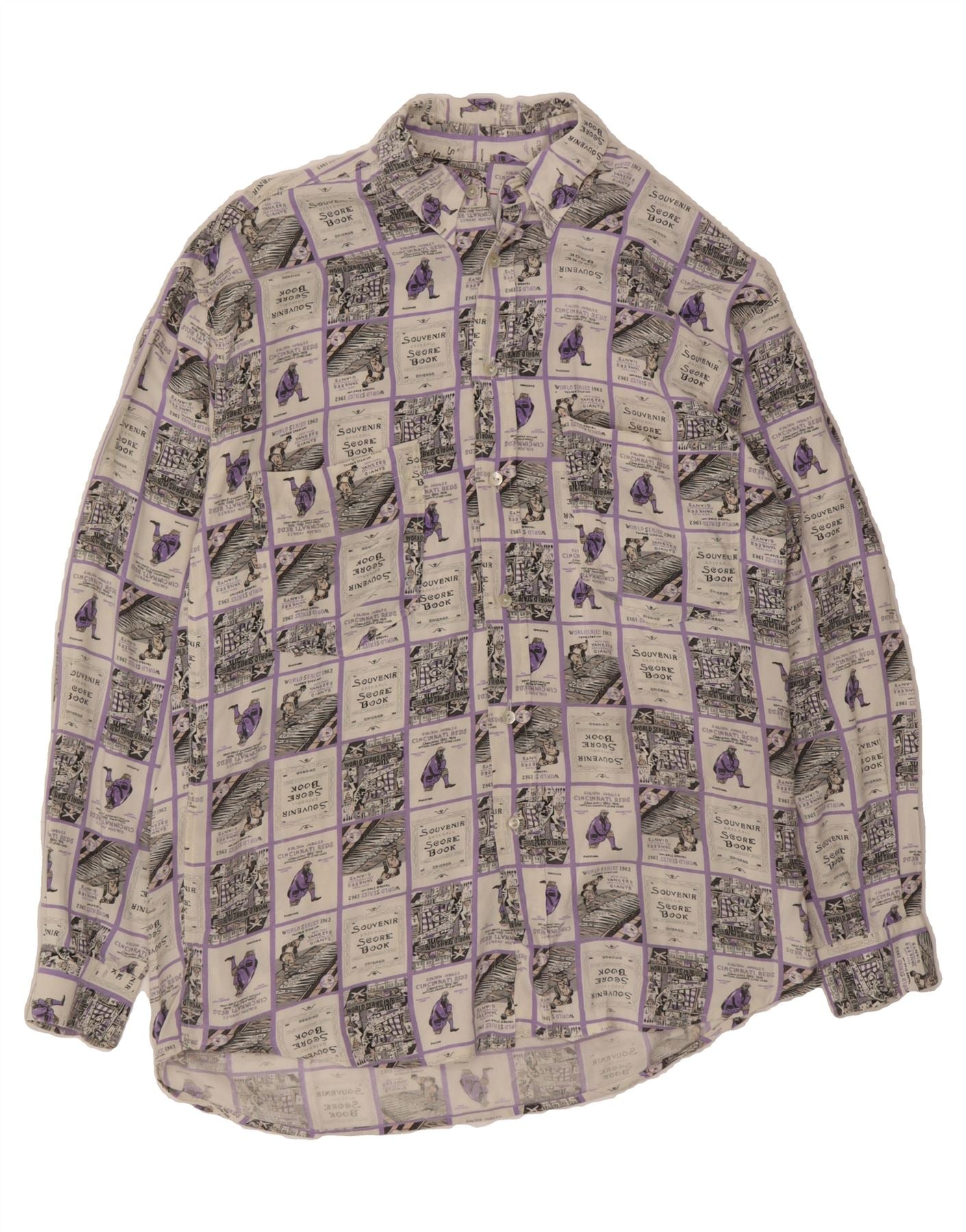 image of STEFANEL Mens Graphic Shirt Small Grey