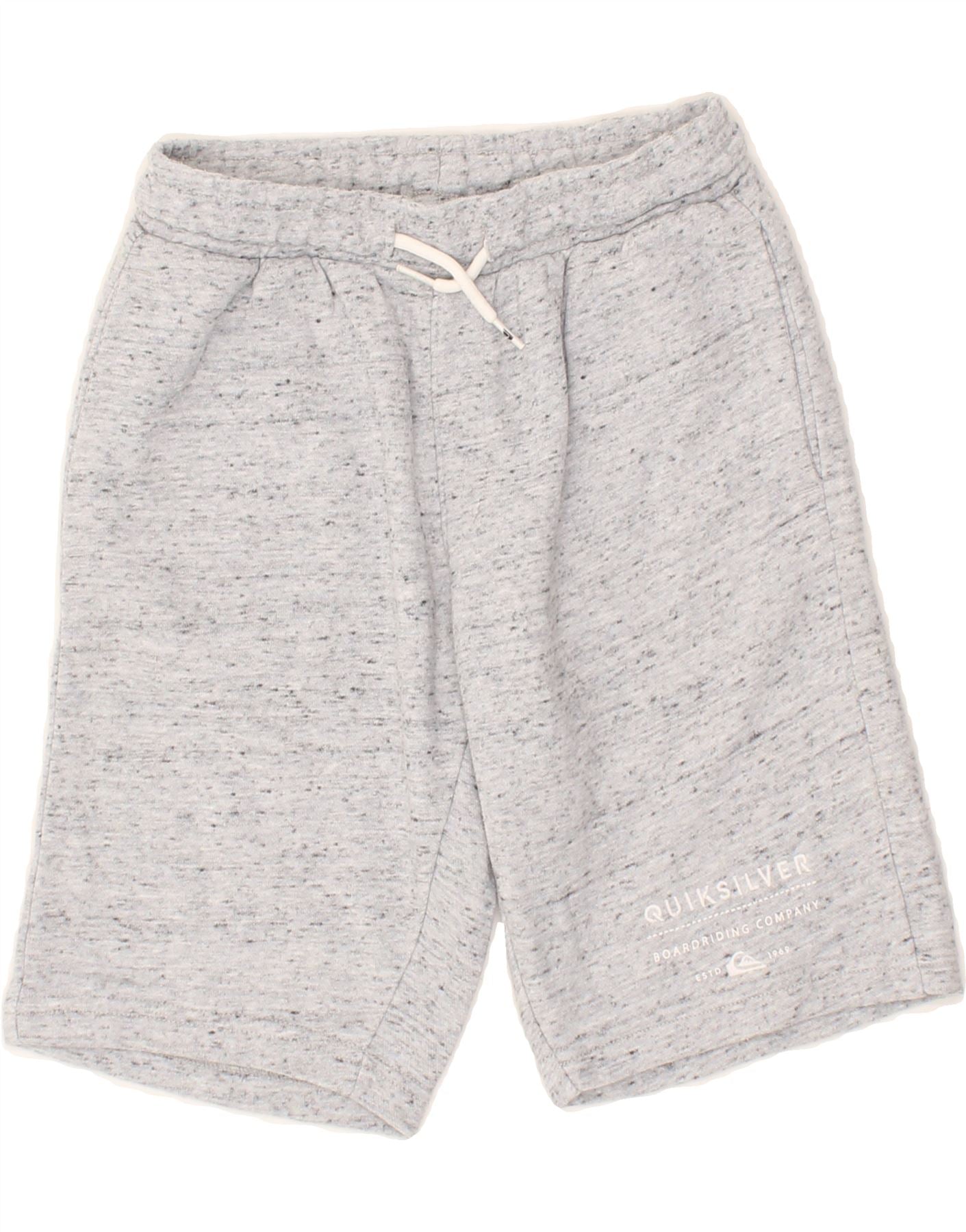 Image of QUIKSILVER Boys Graphic Sport Shorts 11-12 Years Grey Flecked Cotton