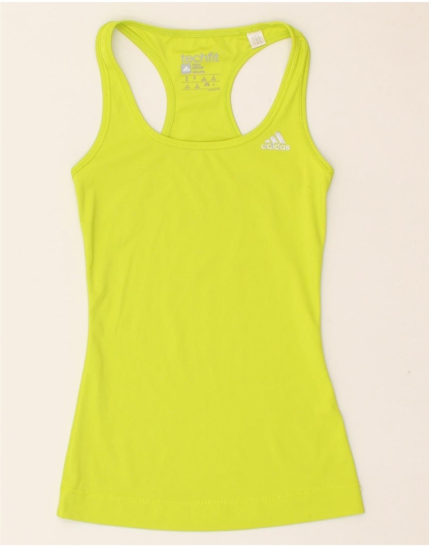 image of ADIDAS Womens Climalite Vest Top UK 4/6 XS Green