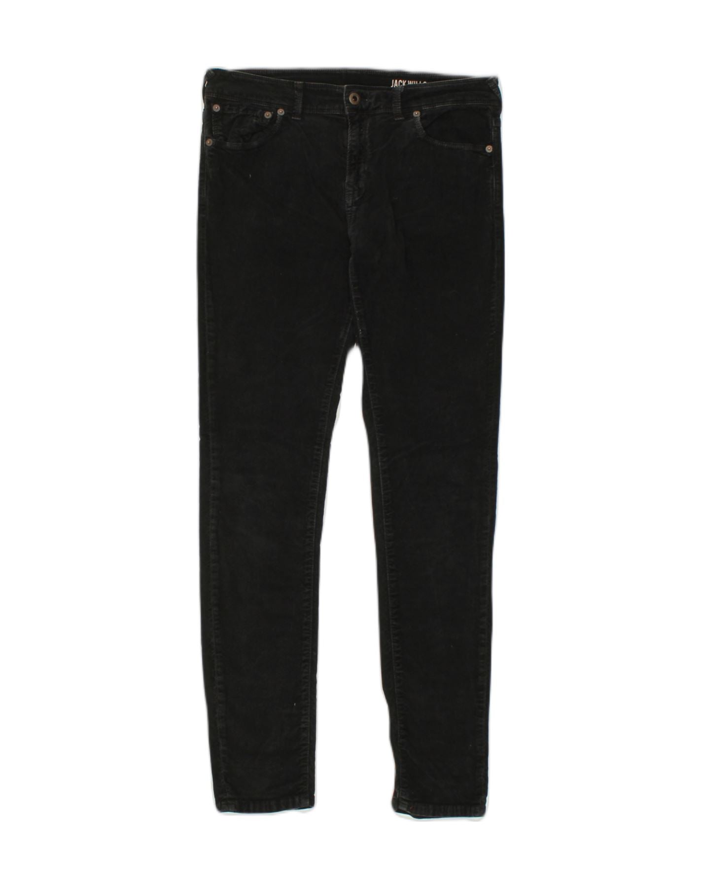 image of JACK WILLS Womens Slim Jeans W30 L32  Black Cotton