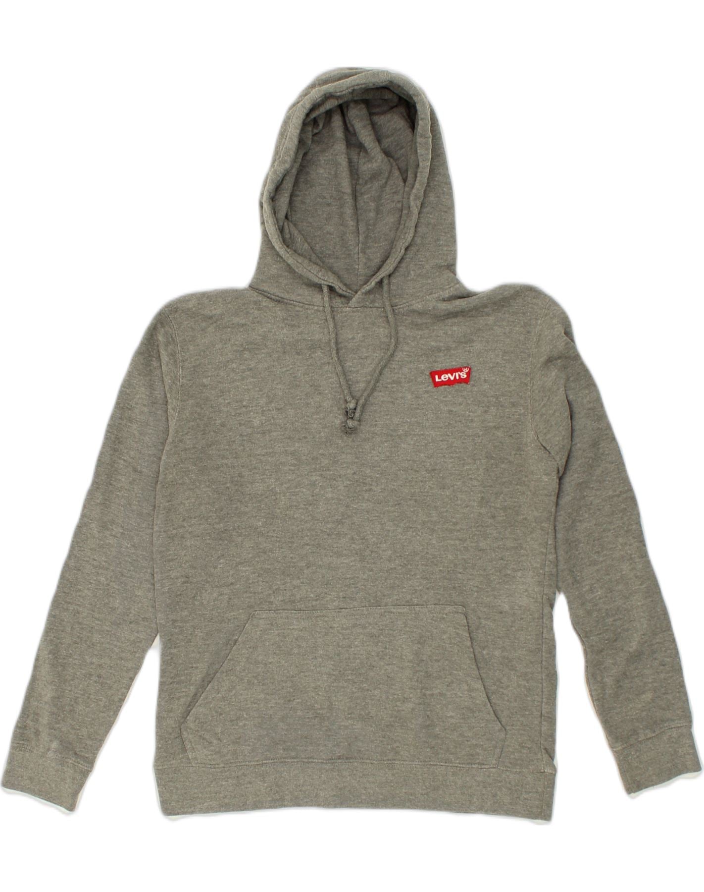 Image of LEVI'S Mens Hoodie Jumper Medium Grey