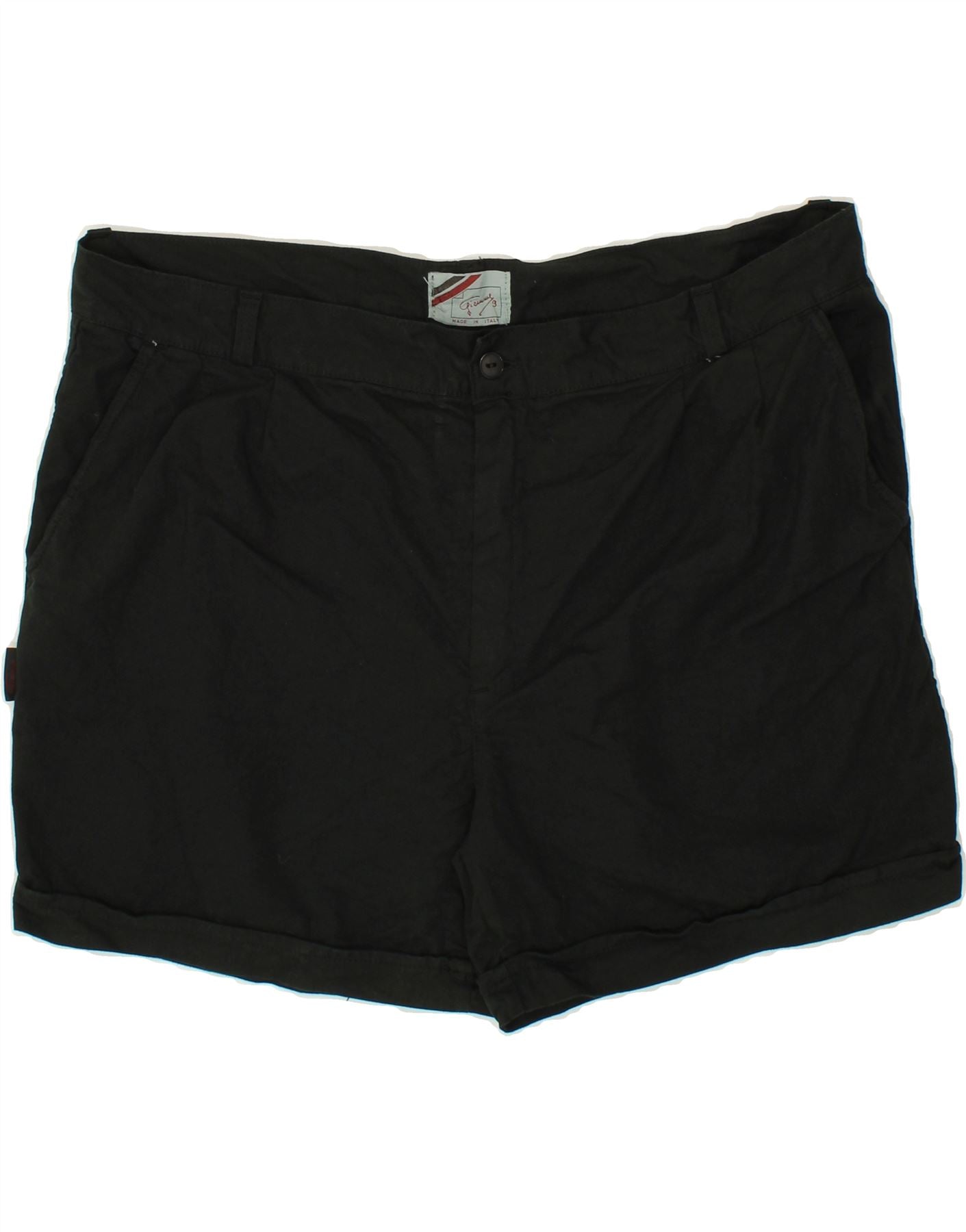 image of VINTAGE Womens Chino Shorts W38 XL Black Cotton