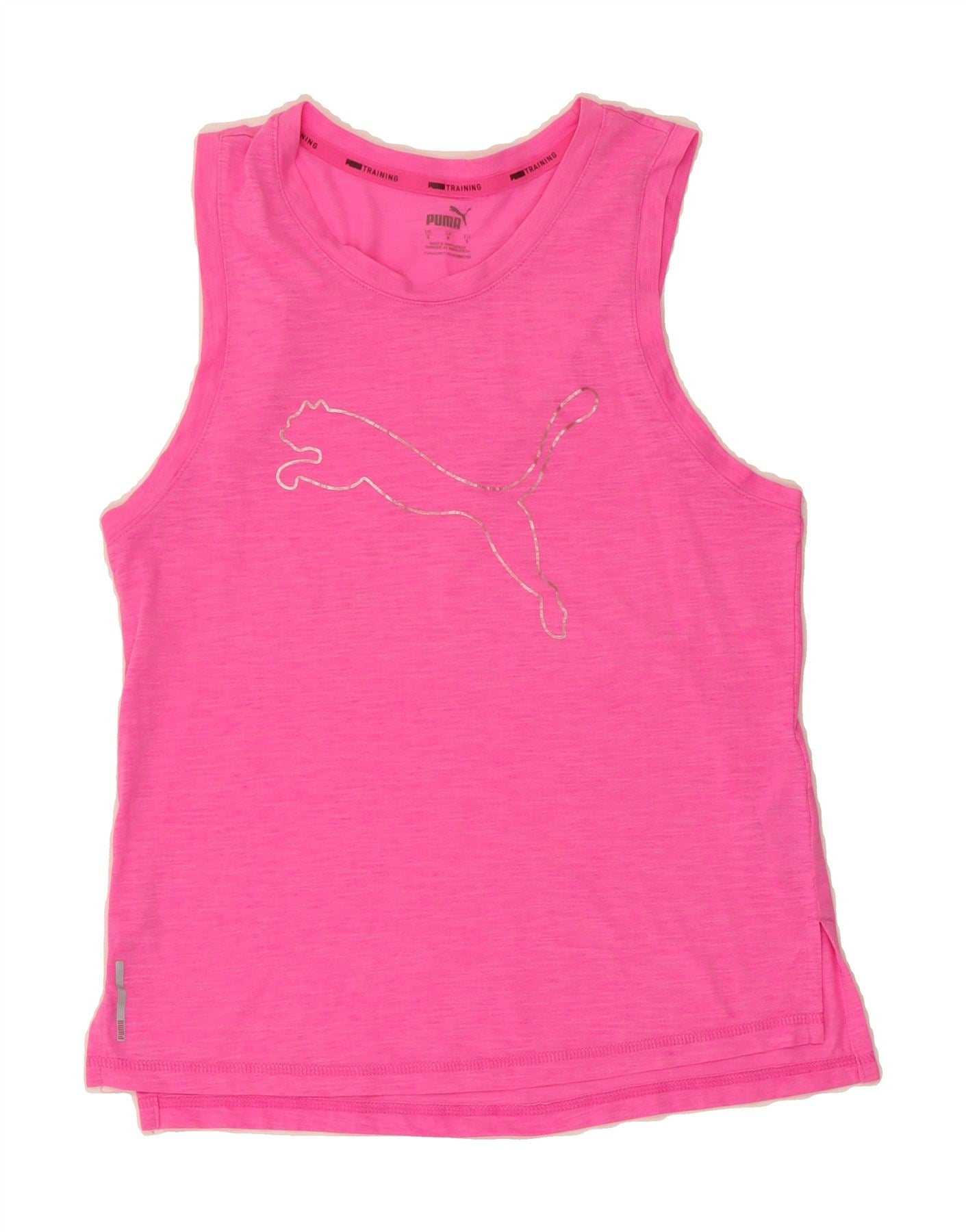 image of PUMA Womens Graphic Vest Top UK 10 Small Pink Polyester