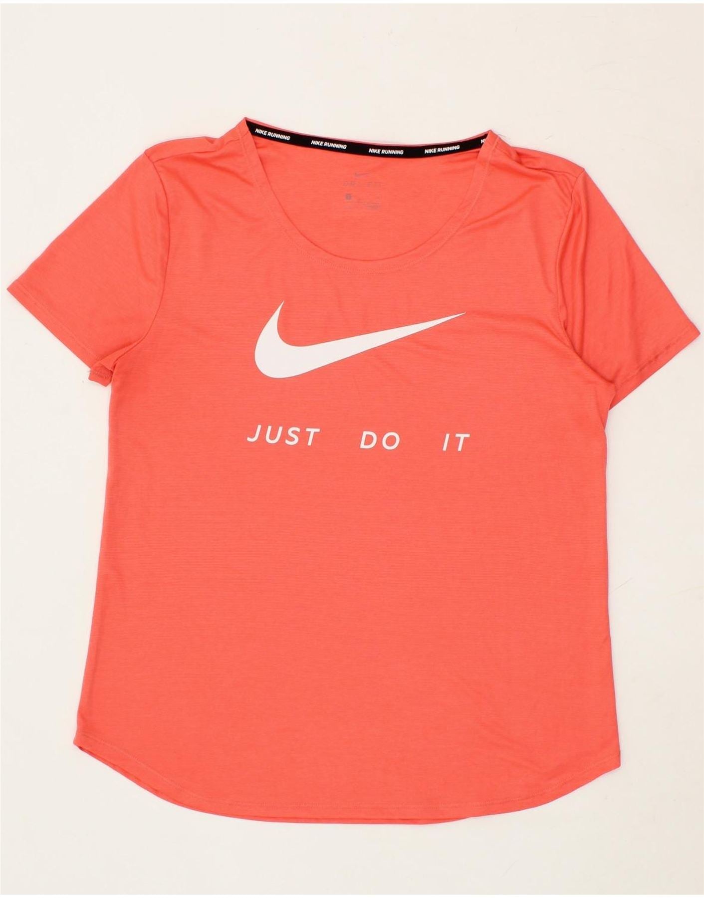 image of NIKE Womens Dri Fit Running UK 10 Small Orange