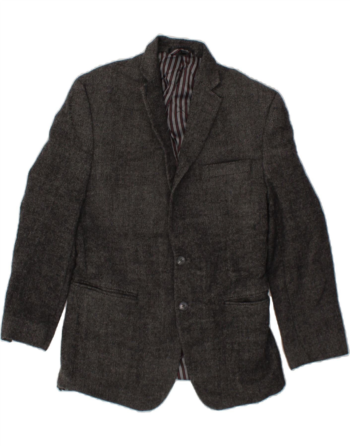 Image of IZOD Mens 2 Button Blazer Jacket UK 40 Large Grey Wool