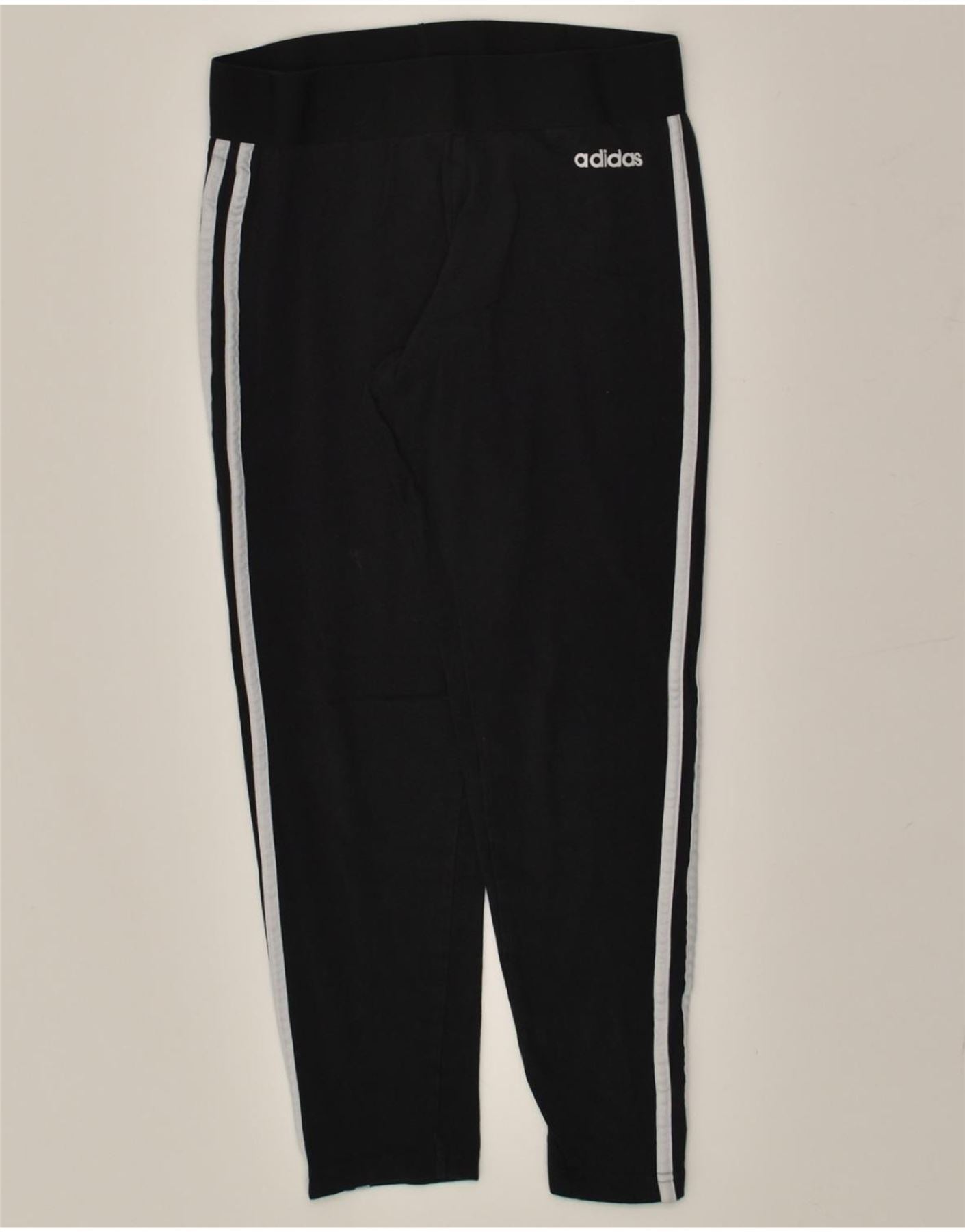 Image of ADIDAS Womens Leggings UK 14 Medium Black