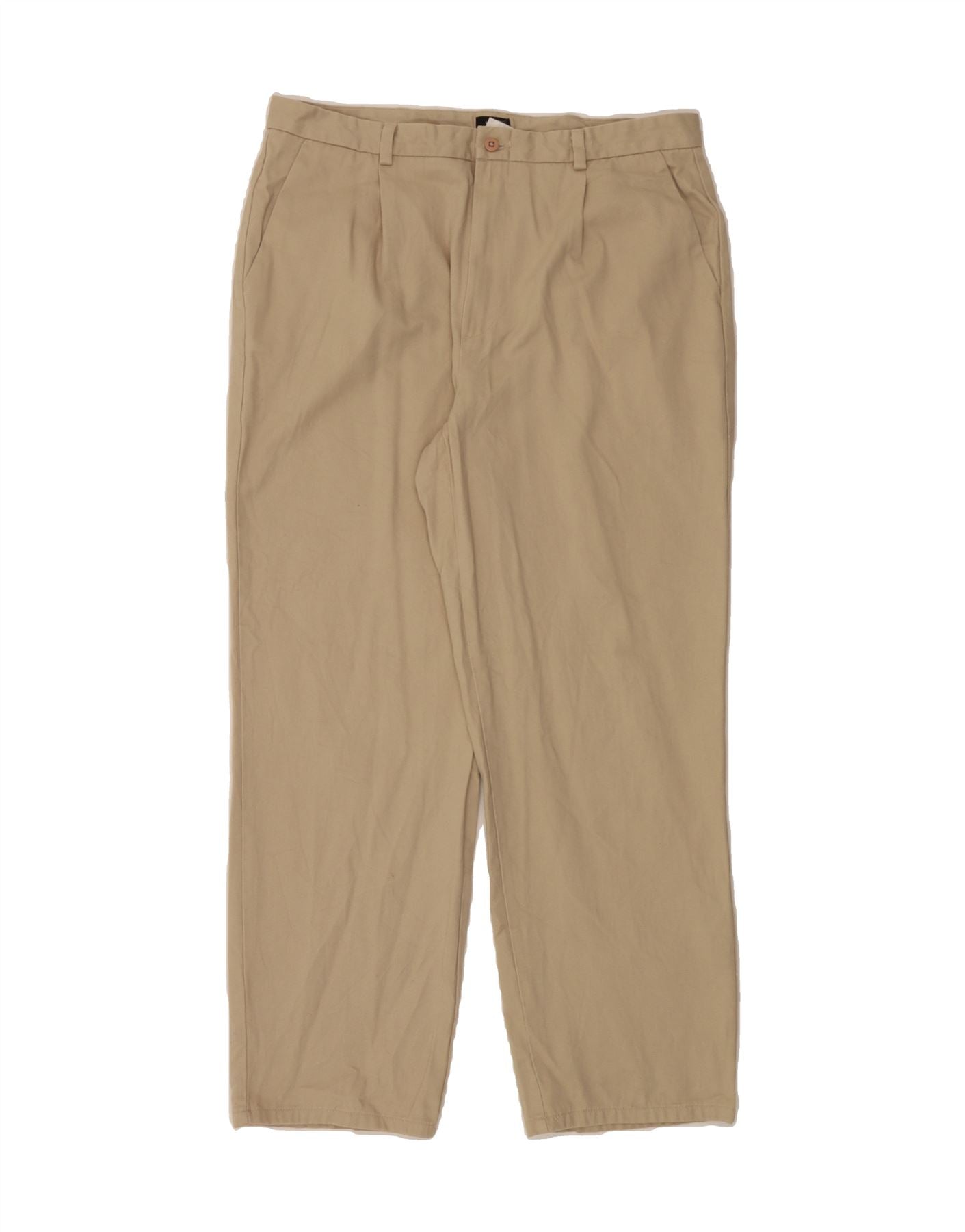 image of MOSSIMO Mens Pegged Chino Trousers W38 L32 Beige Cotton