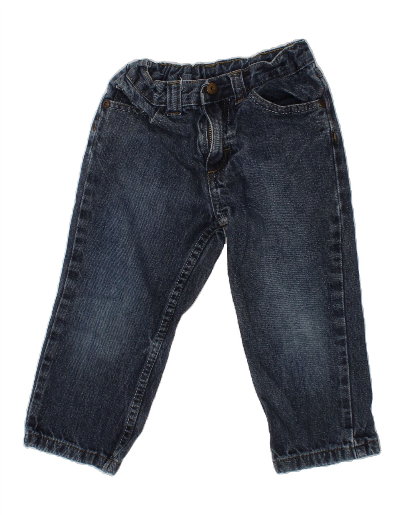 image of WRANGLER Boys Straight Jeans 2-3 Years W20 L13 Blue Cotton