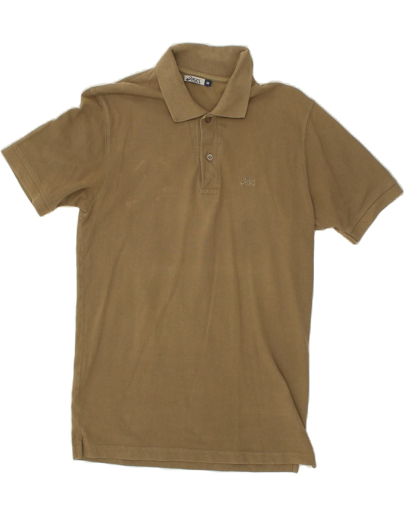 image of ASICS Mens Polo Shirt Medium Brown Cotton