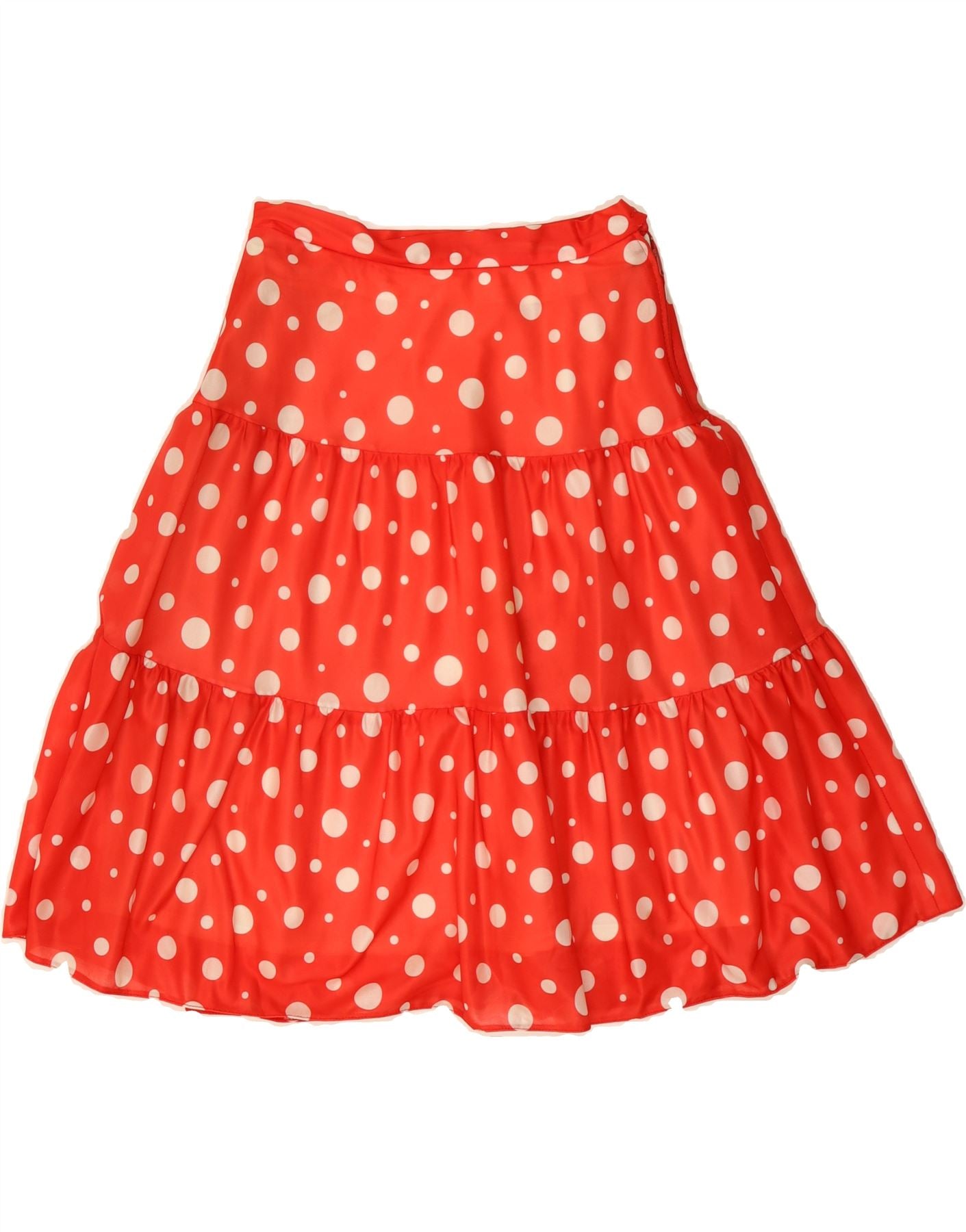 image of VINTAGE Womens A-Line Skirt W26 Small Red Polka Dot