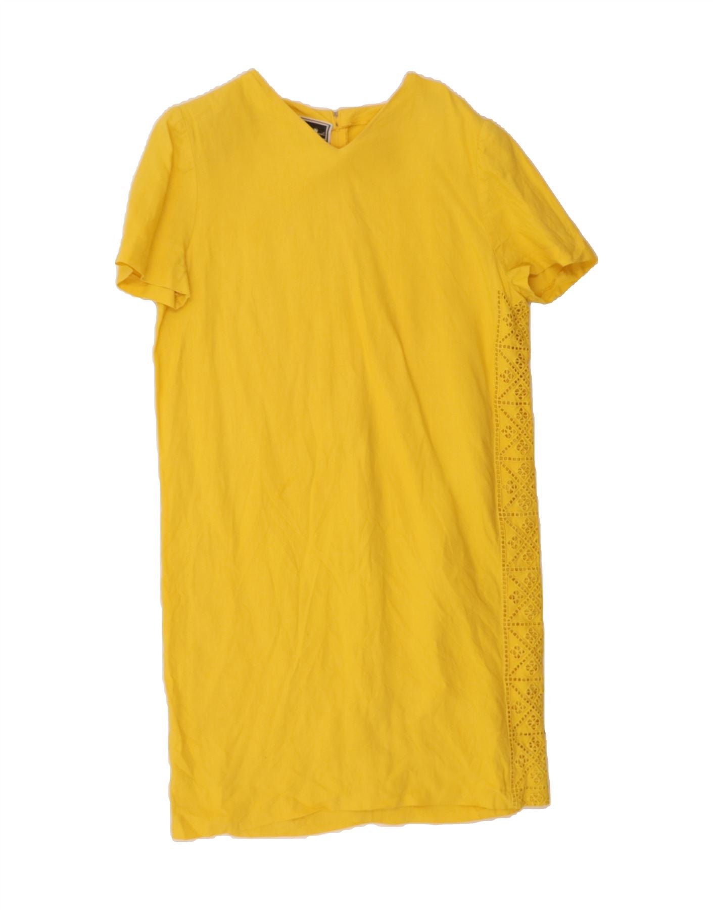 image of LUISA SPAGNOLI Womens Shift Dress IT 48 XL Yellow