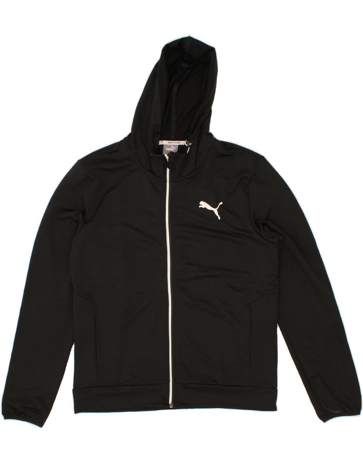 Image of PUMA Mens Zip Hoodie Sweater Medium Black