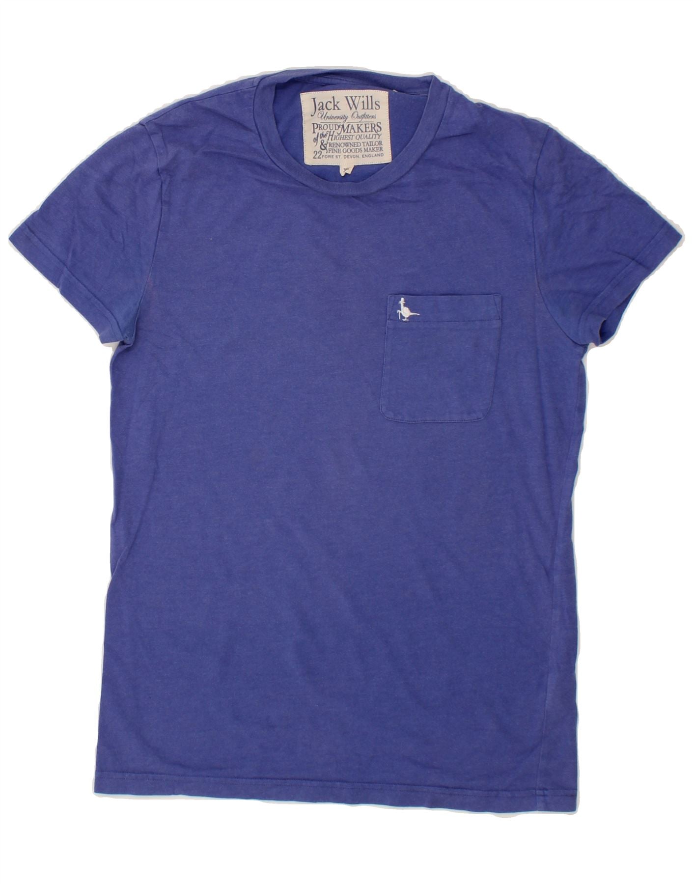 image of JACK WILLS Mens T-Shirt Top XS Navy Blue Cotton