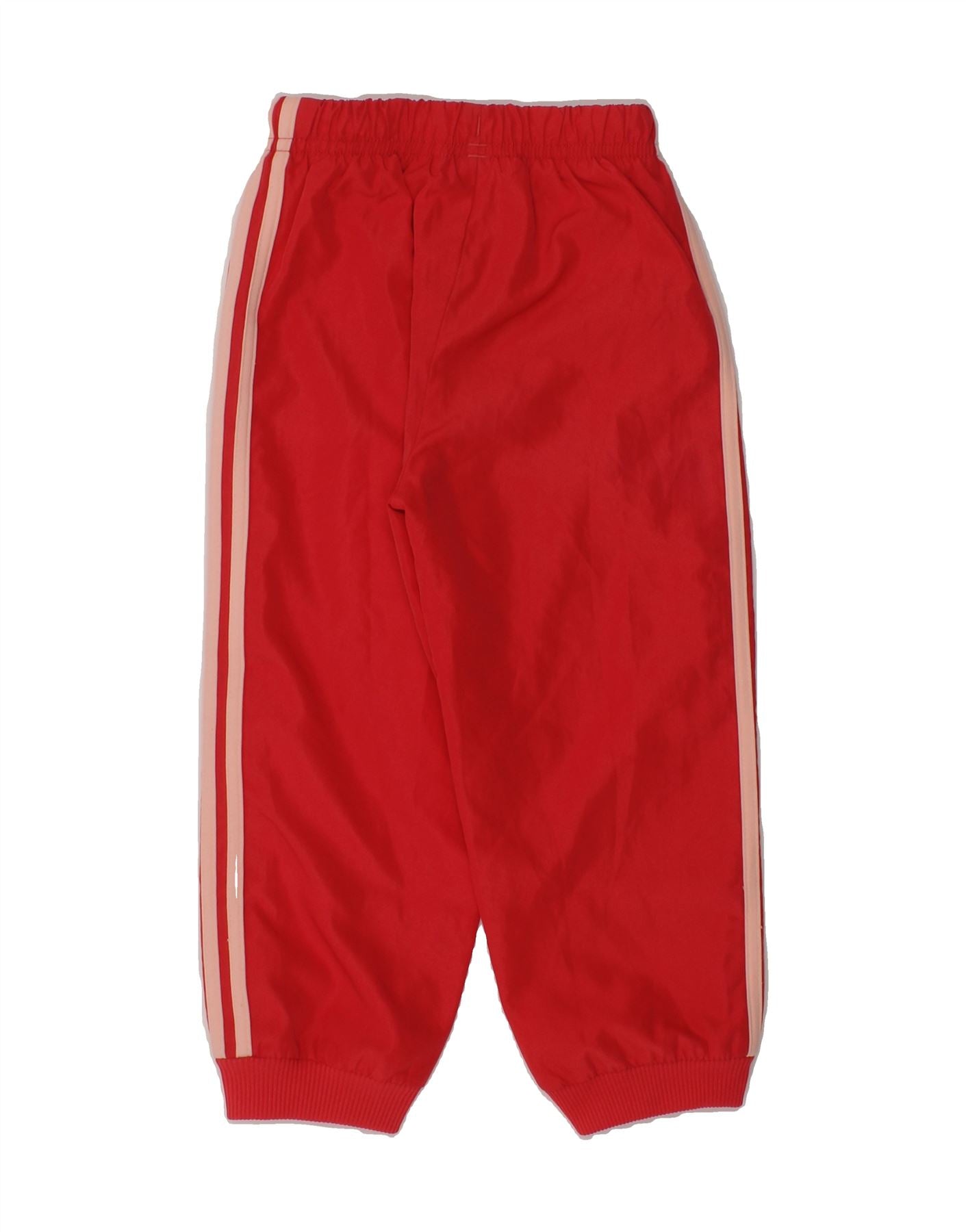 ADIDAS Baby Boys Joggers Tracksuit Trousers 18-24 Months Red Polyester