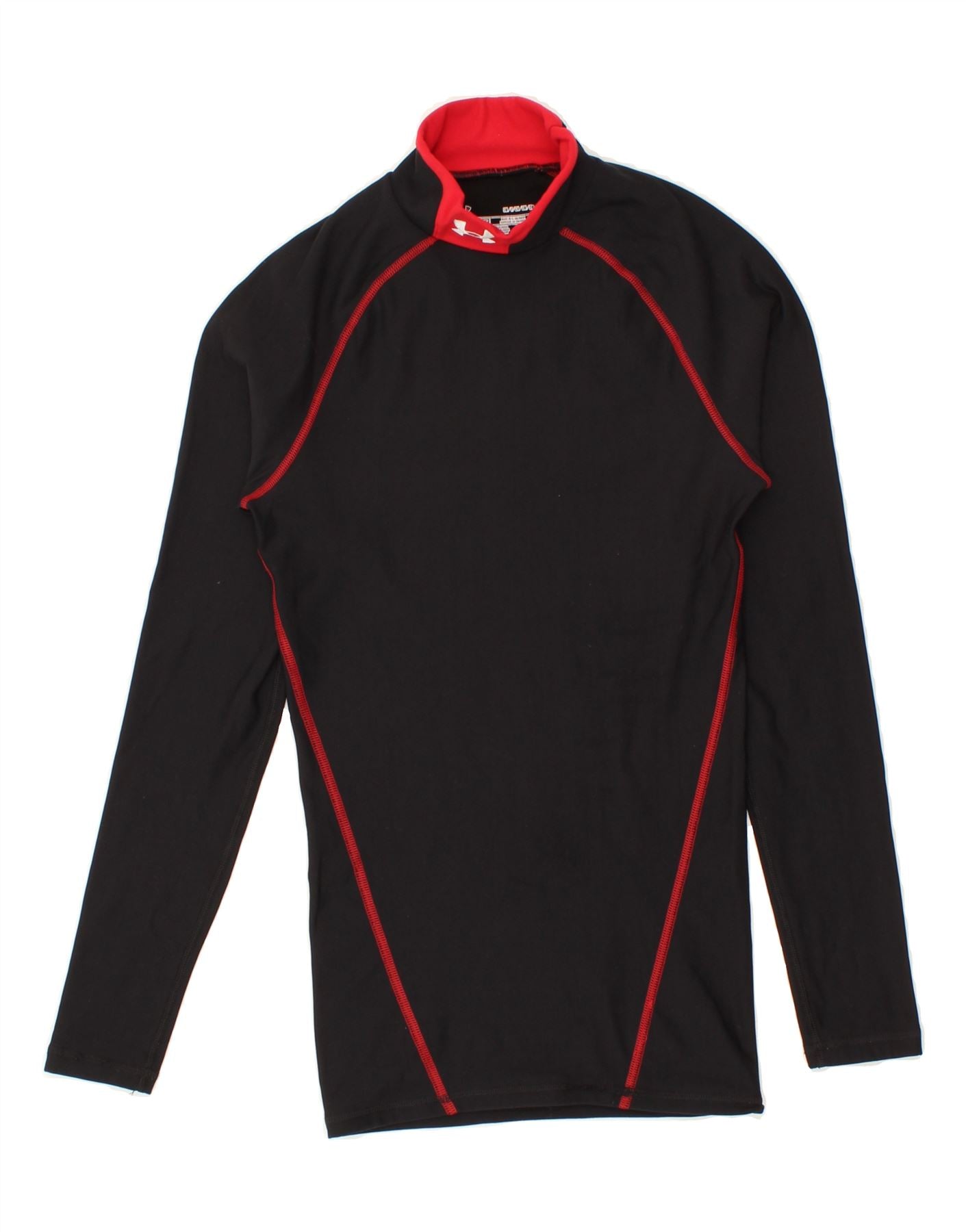 image of UNDER ARMOUR Mens Top Long Sleeve Small Black