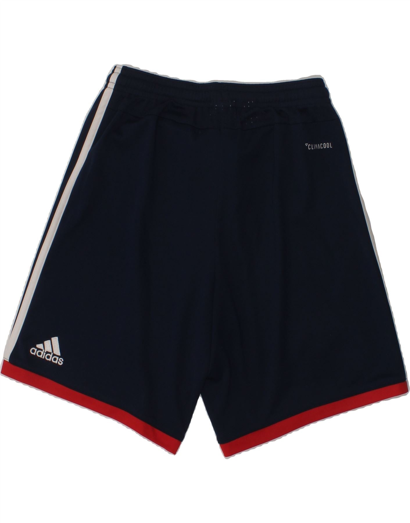 ADIDAS Boys Climacool Sport Shorts 11-12 Years Navy Blue Polyester