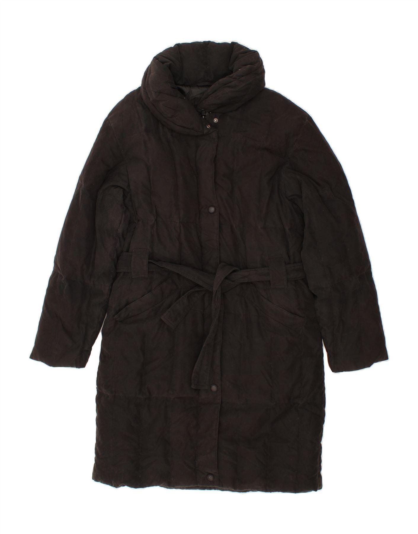 image of BEST COMPANY Womens Padded Coat UK 16 Large Black Polyester