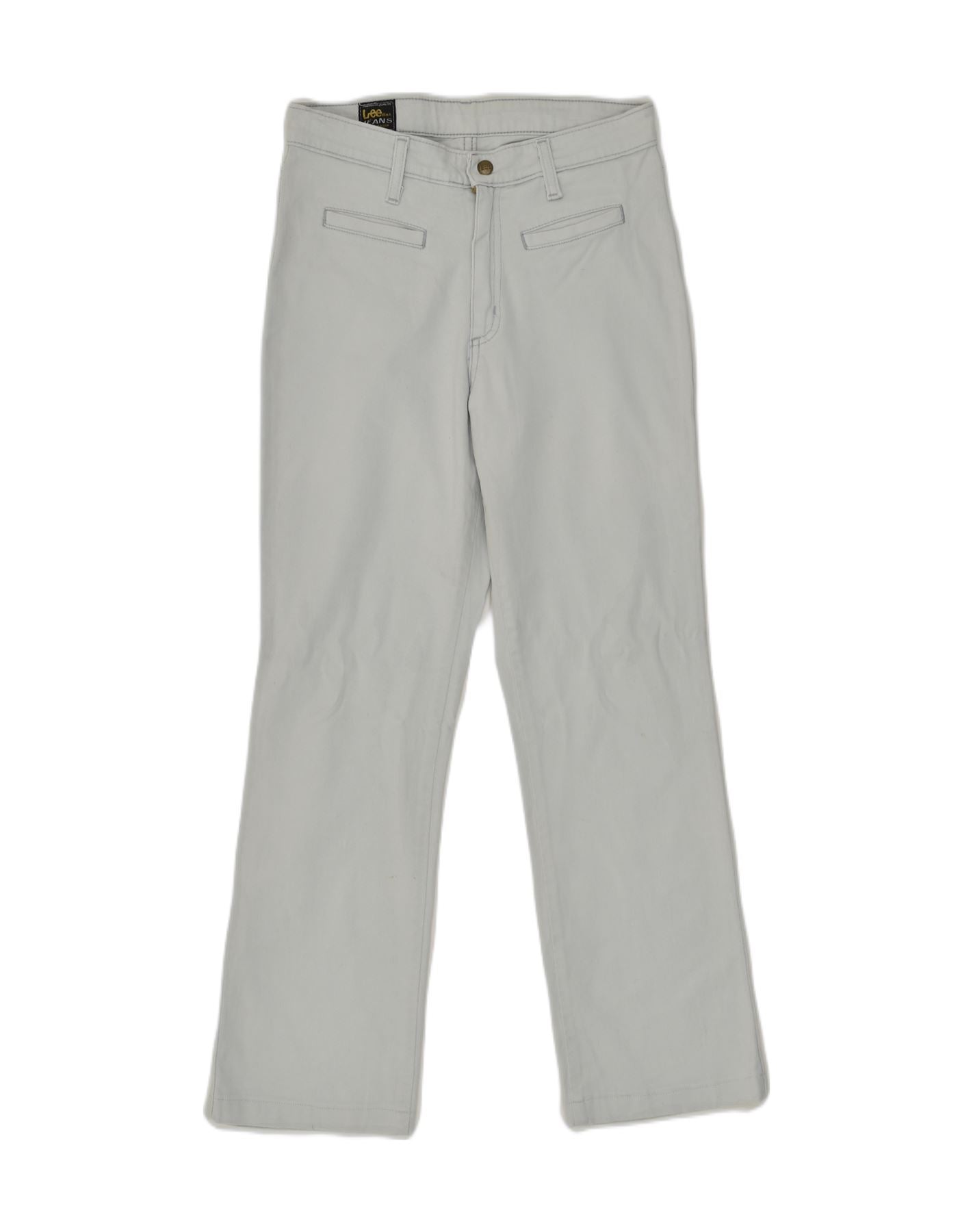 image of LEE Womens Casual Trousers W31 L27 Grey Cotton