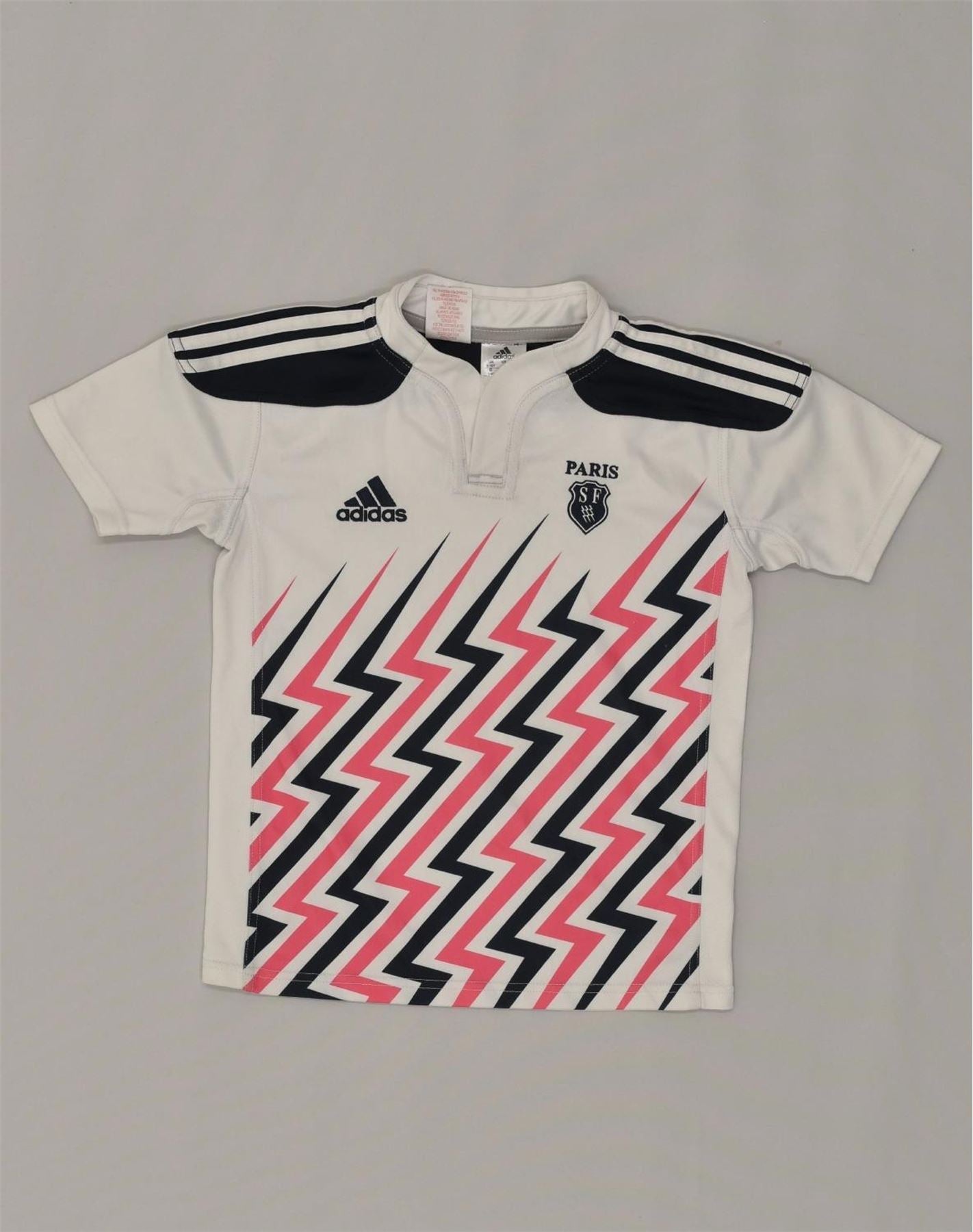 ADIDAS Boys Climacool Jersey Top 9-10 Years White Polyester