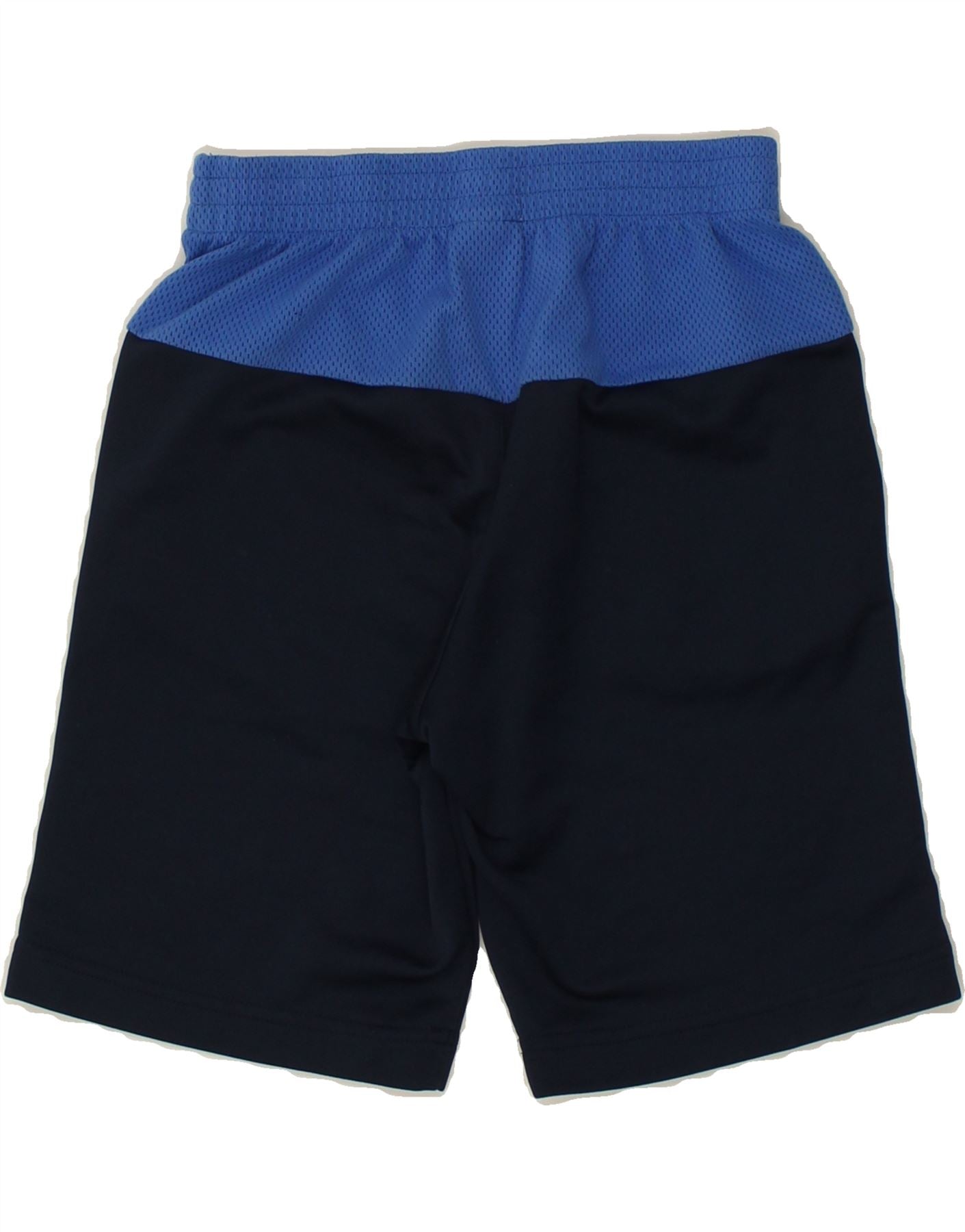 ADIDAS Boys Graphic Sport Shorts 9-10 Years Navy Blue Colourblock