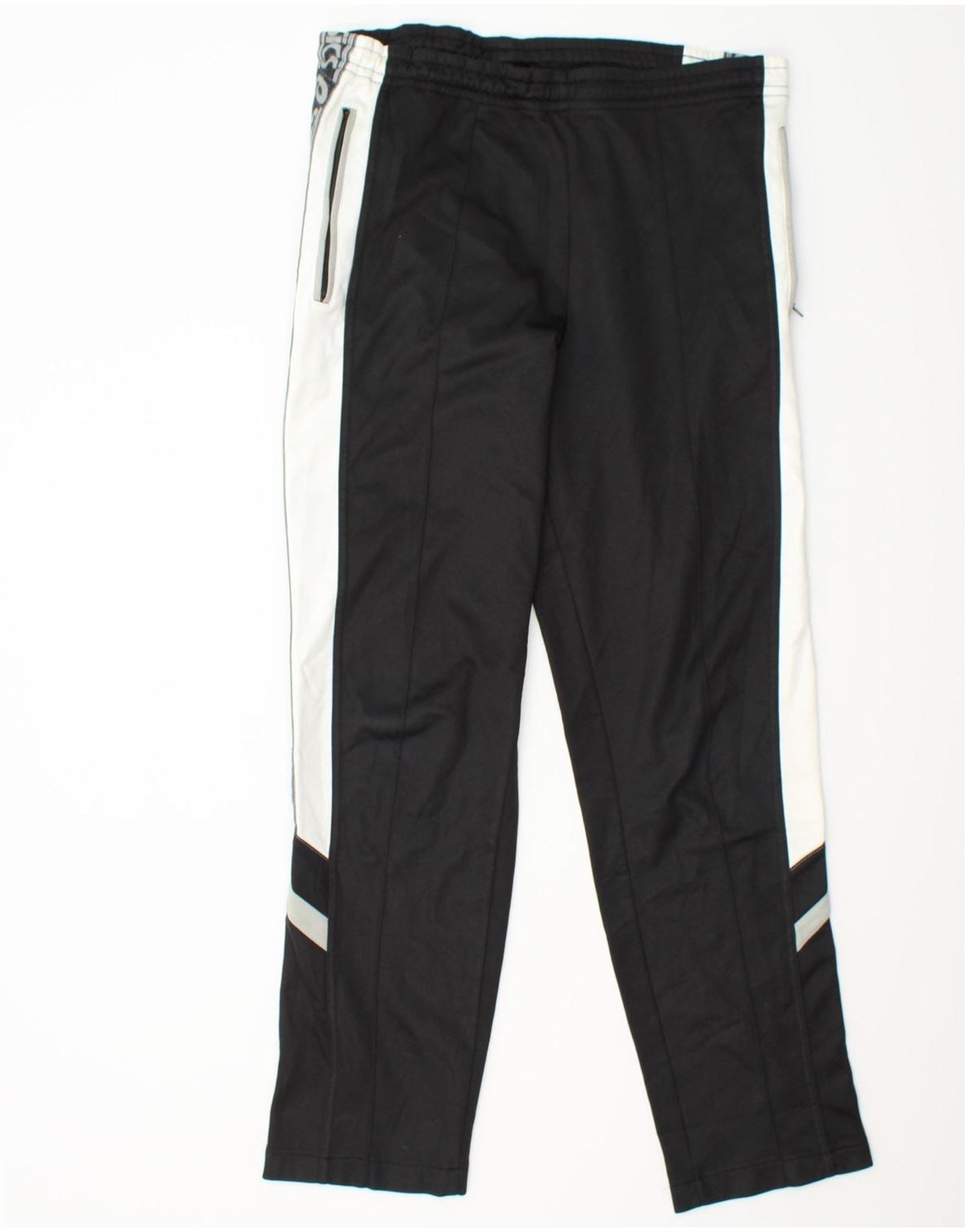image of ASICS Mens Graphic Tracksuit Trousers Medium Black Colourblock