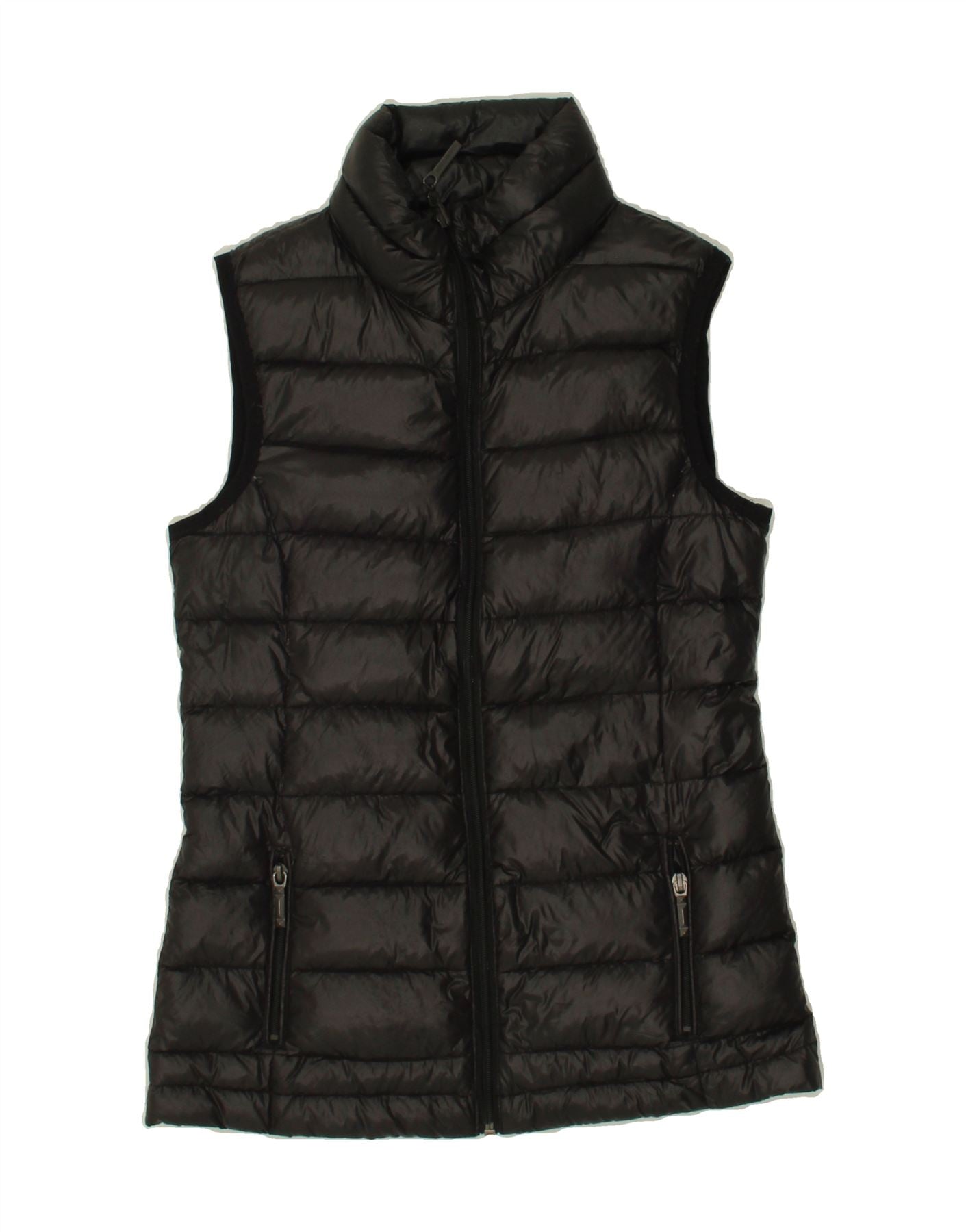 image of BCBGMAXAZRIA Womens Padded Gilet UK 2 2XS Black Nylon
