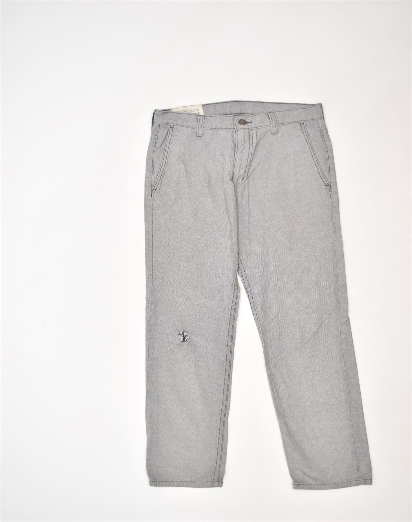 image of LEVI STRAUSS & CO Womens Slim Chino Trousers W30 L30 Grey Cotton