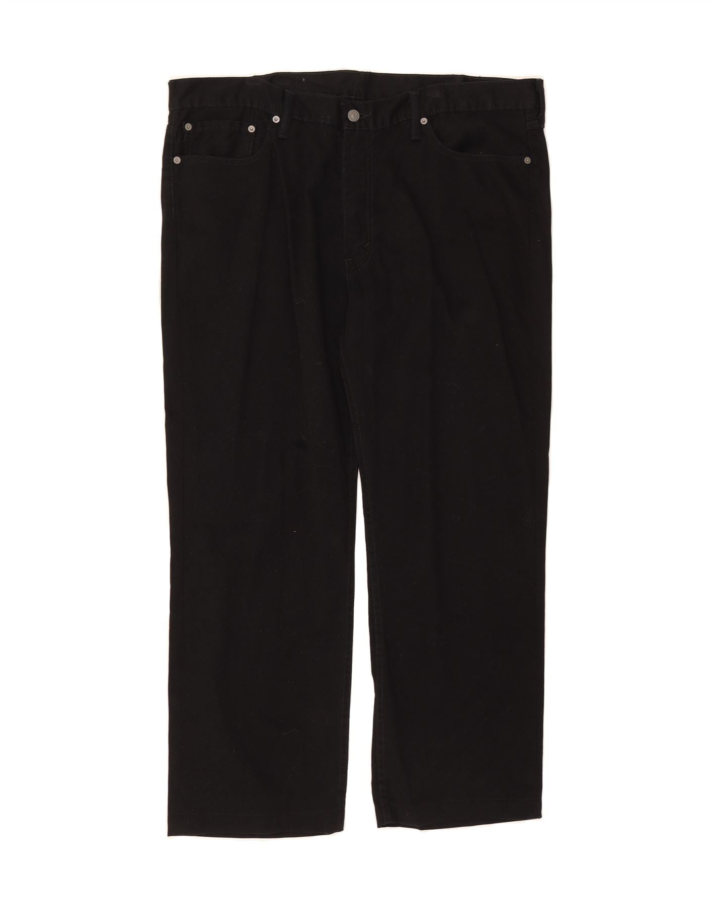 image of LEVI'S Mens Straight Casual Trousers W42 L28 Black