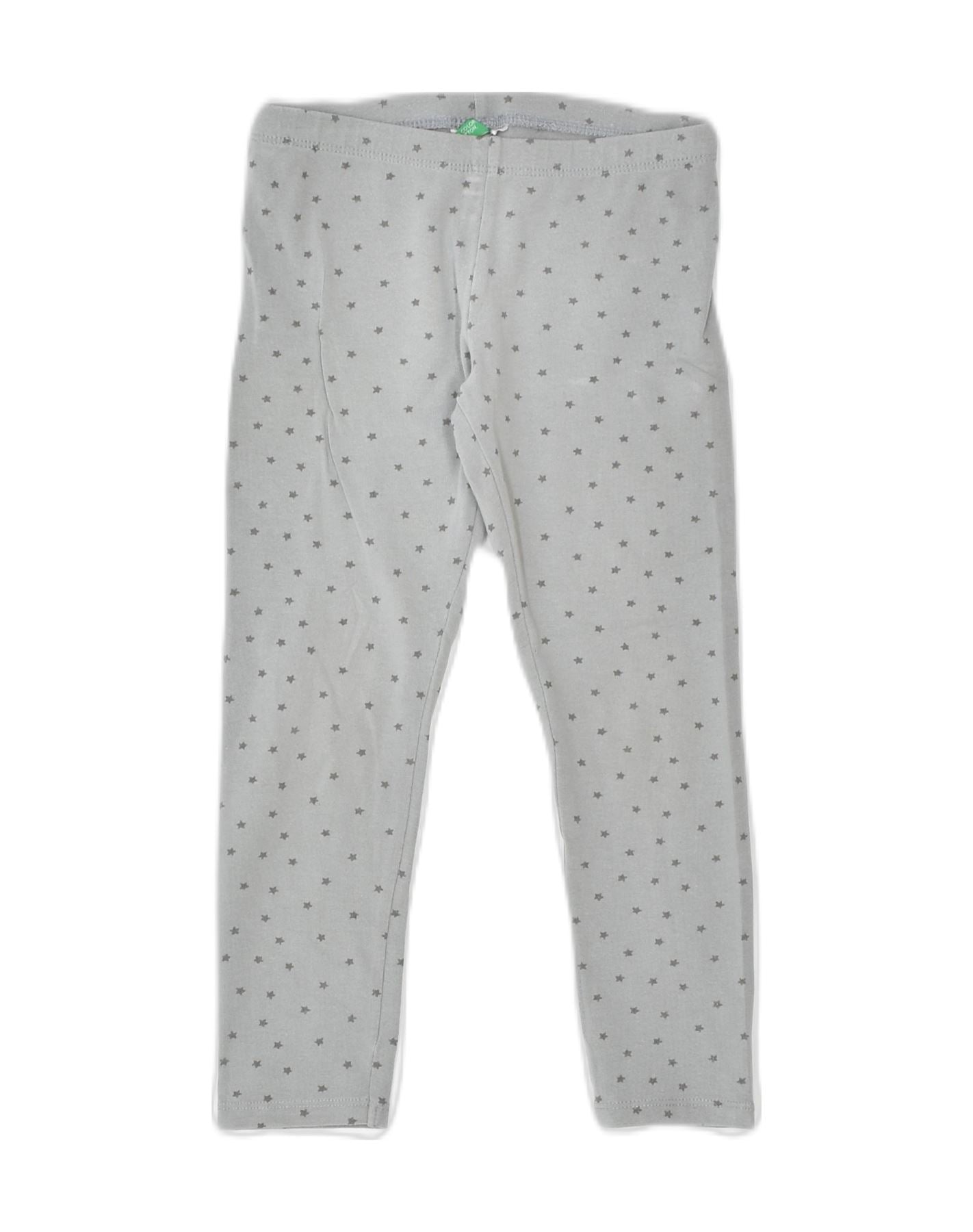 image of BENETTON Girls Leggings 4-5 Years Grey Spotted Cotton