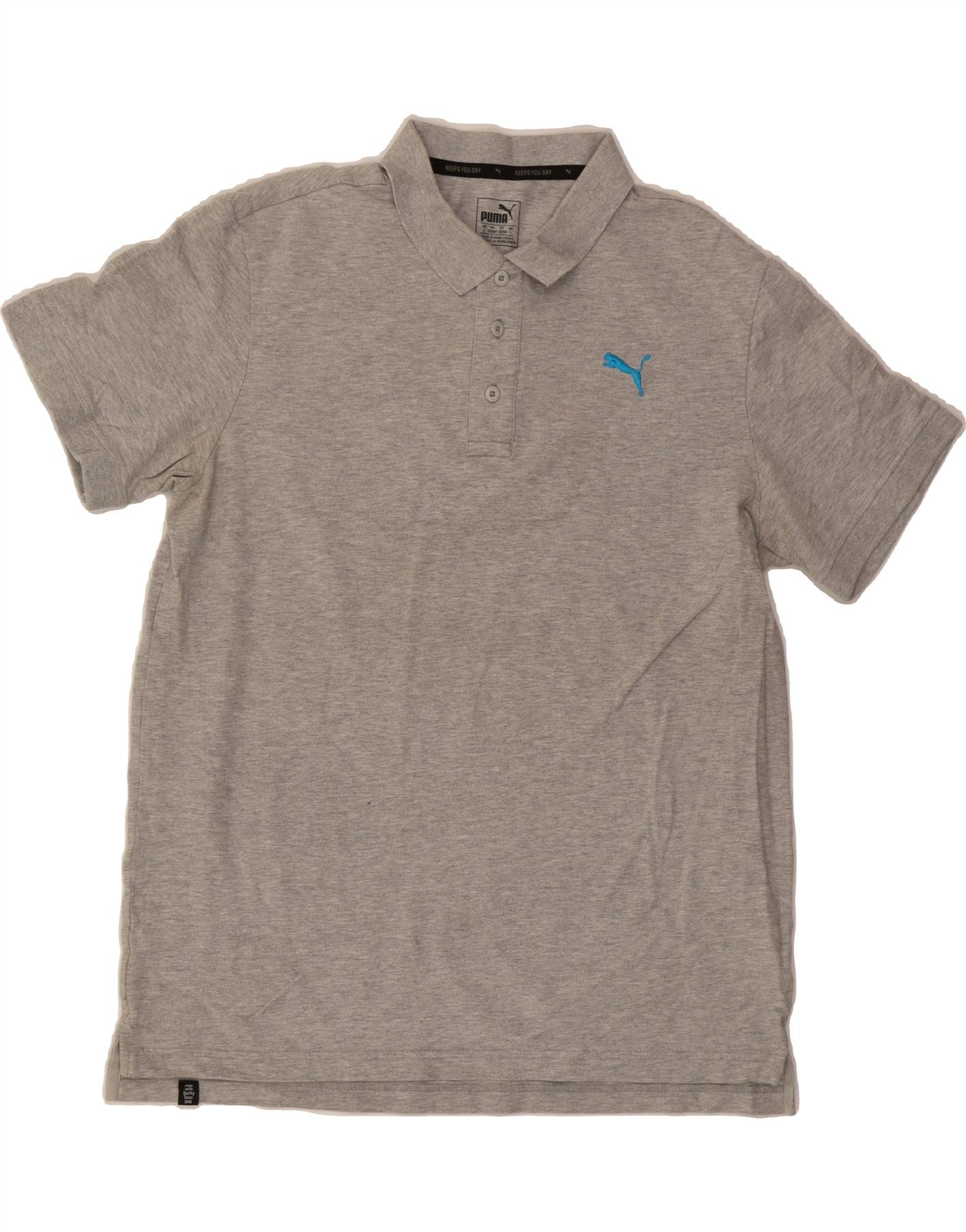 image of PUMA Mens Polo Shirt Large Grey