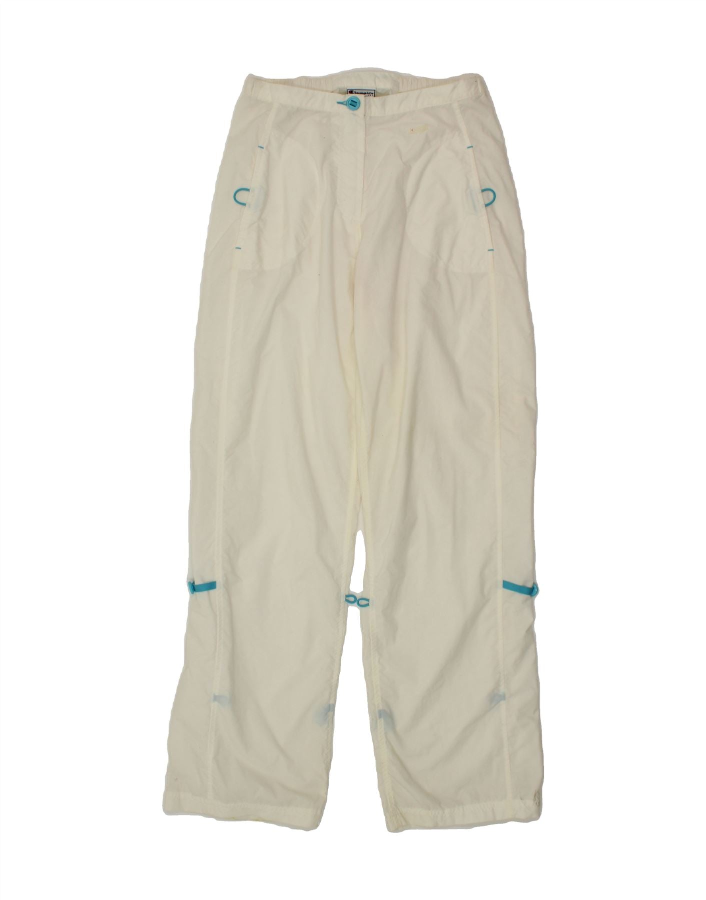 image of CHAMPION Womens Tracksuit Trousers UK 12 Medium White Polyamide