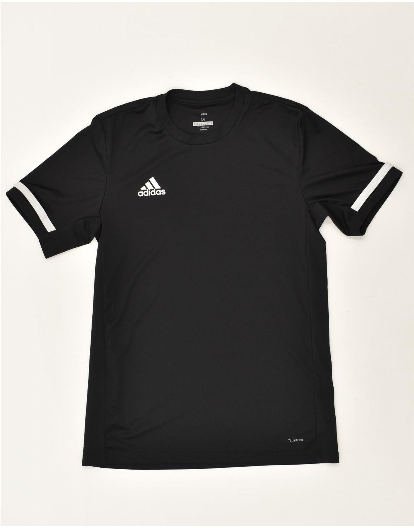 Image of ADIDAS Mens Climacool T-Shirt Top Medium Black Polyester