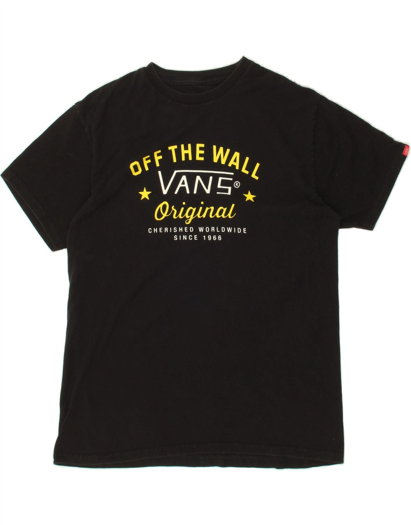 image of VANS Mens Graphic T-Shirt Top Medium Black