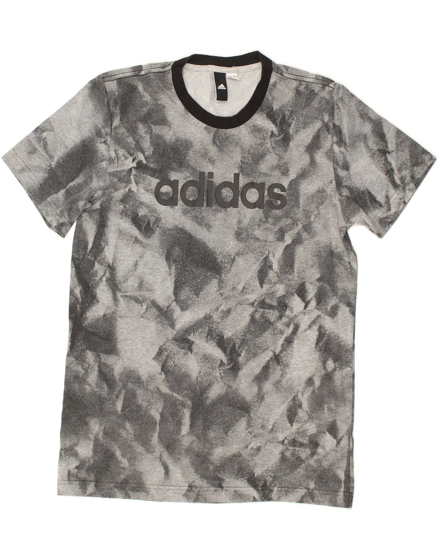 image of ADIDAS Mens Graphic T-Shirt Top Medium Grey