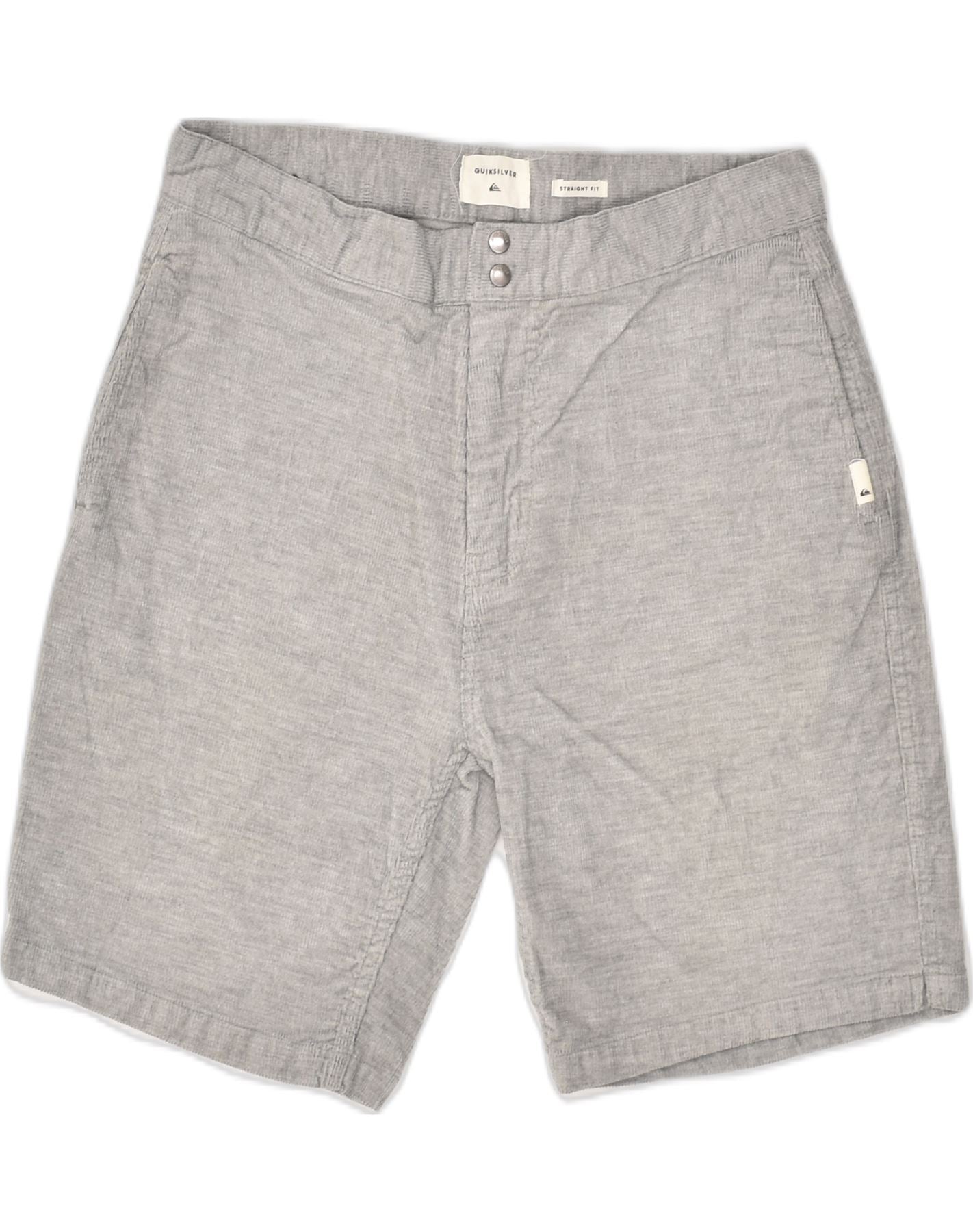 image of QUIKSILVER Mens Chino Shorts W28 Small Grey Cotton