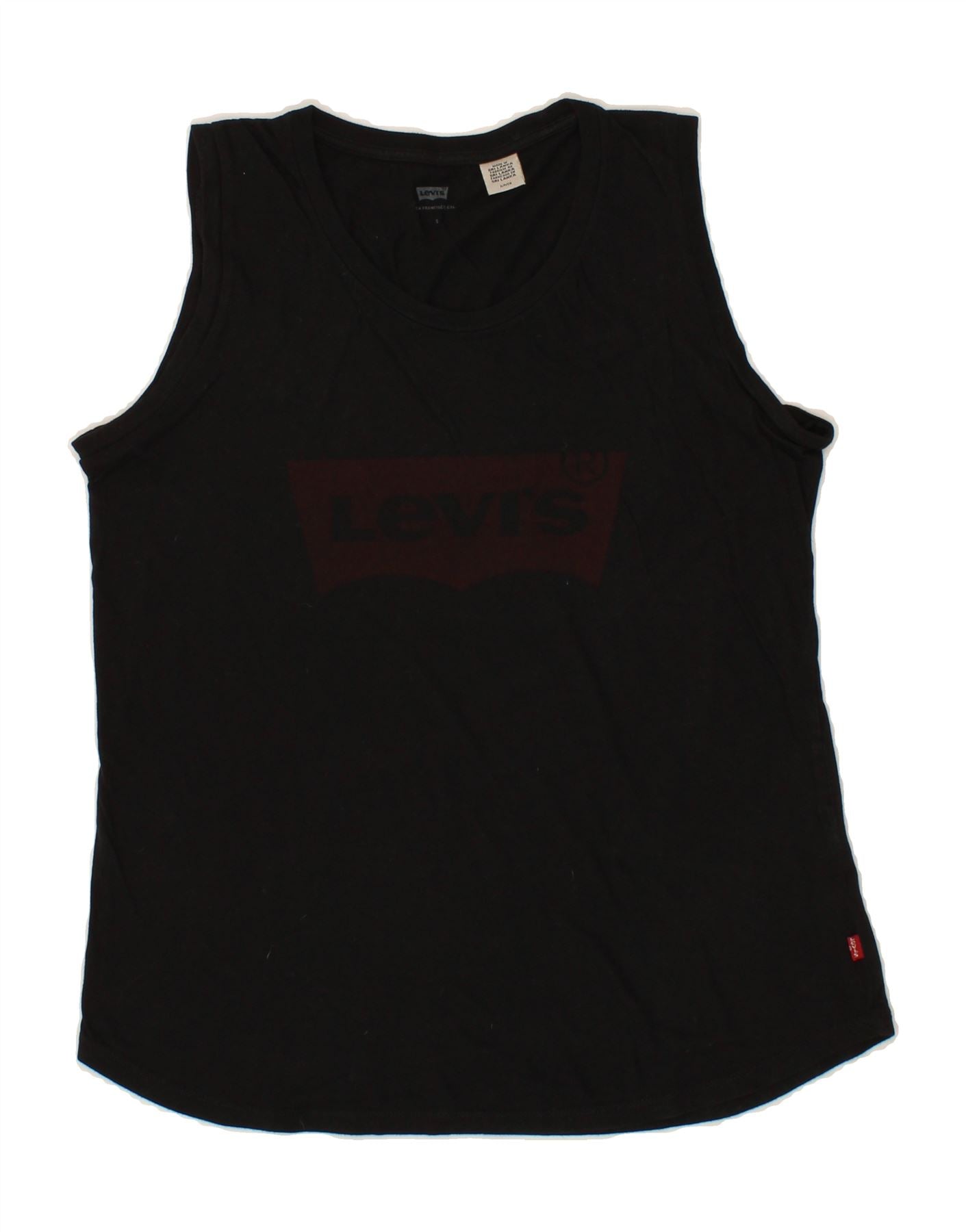 image of LEVI'S Mens Graphic Vest Top Small Black