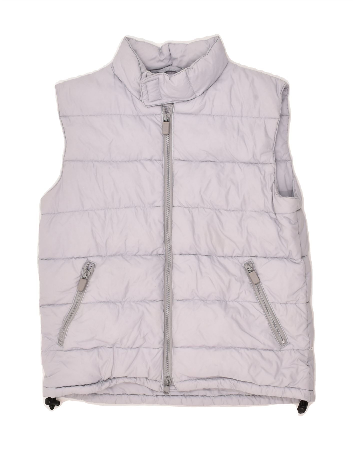 Image of ASPESI Womens Padded Gilet UK 10 Small Purple Polyamide