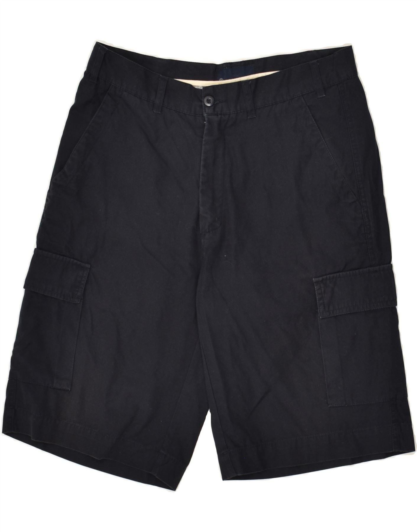 image of MASH Mens Cargo Shorts IT 46 Small W30 Navy Blue