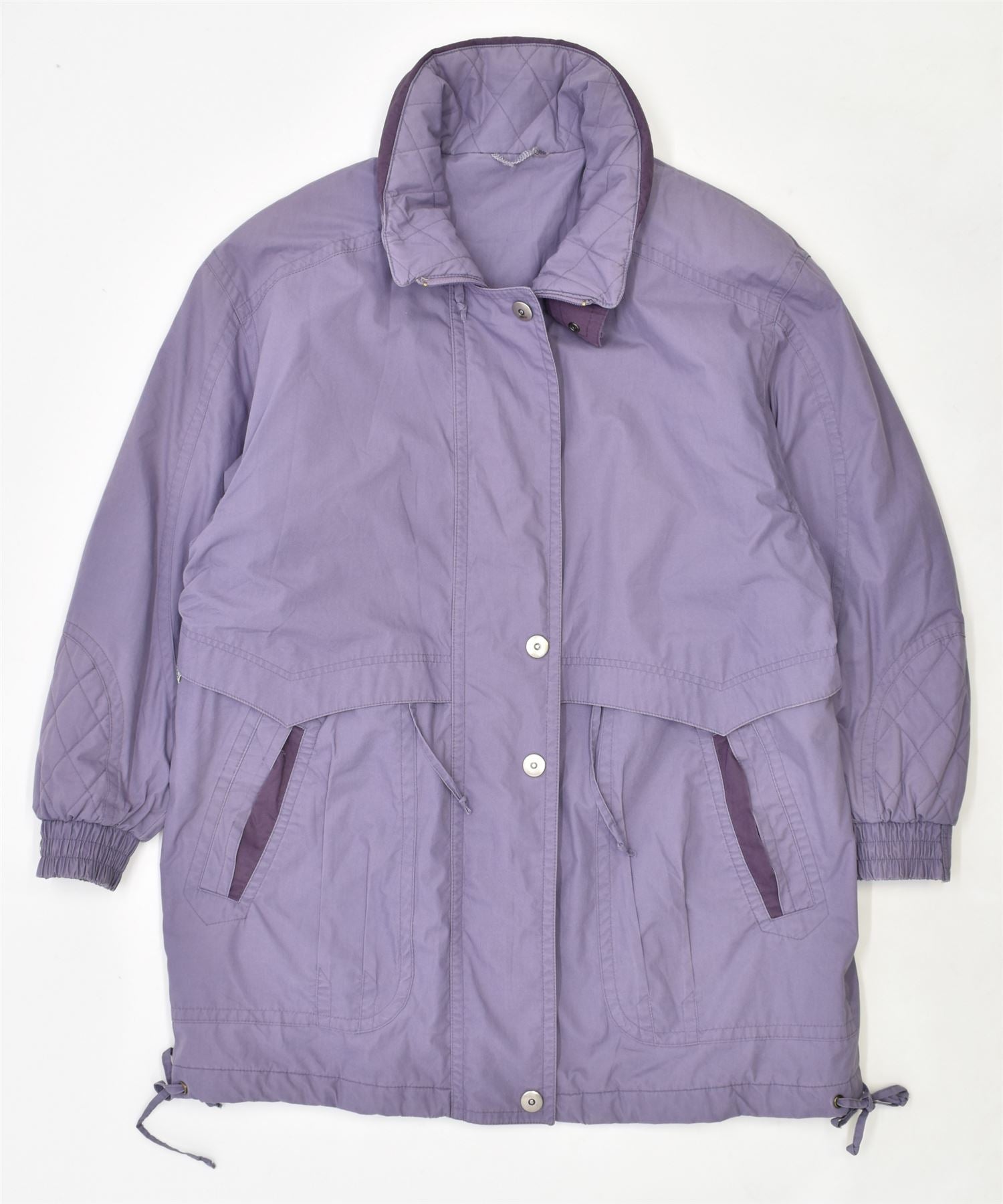 image of MICHELE BOYARD Womens Windbreaker Jacket UK 16 Large Purple Polyester