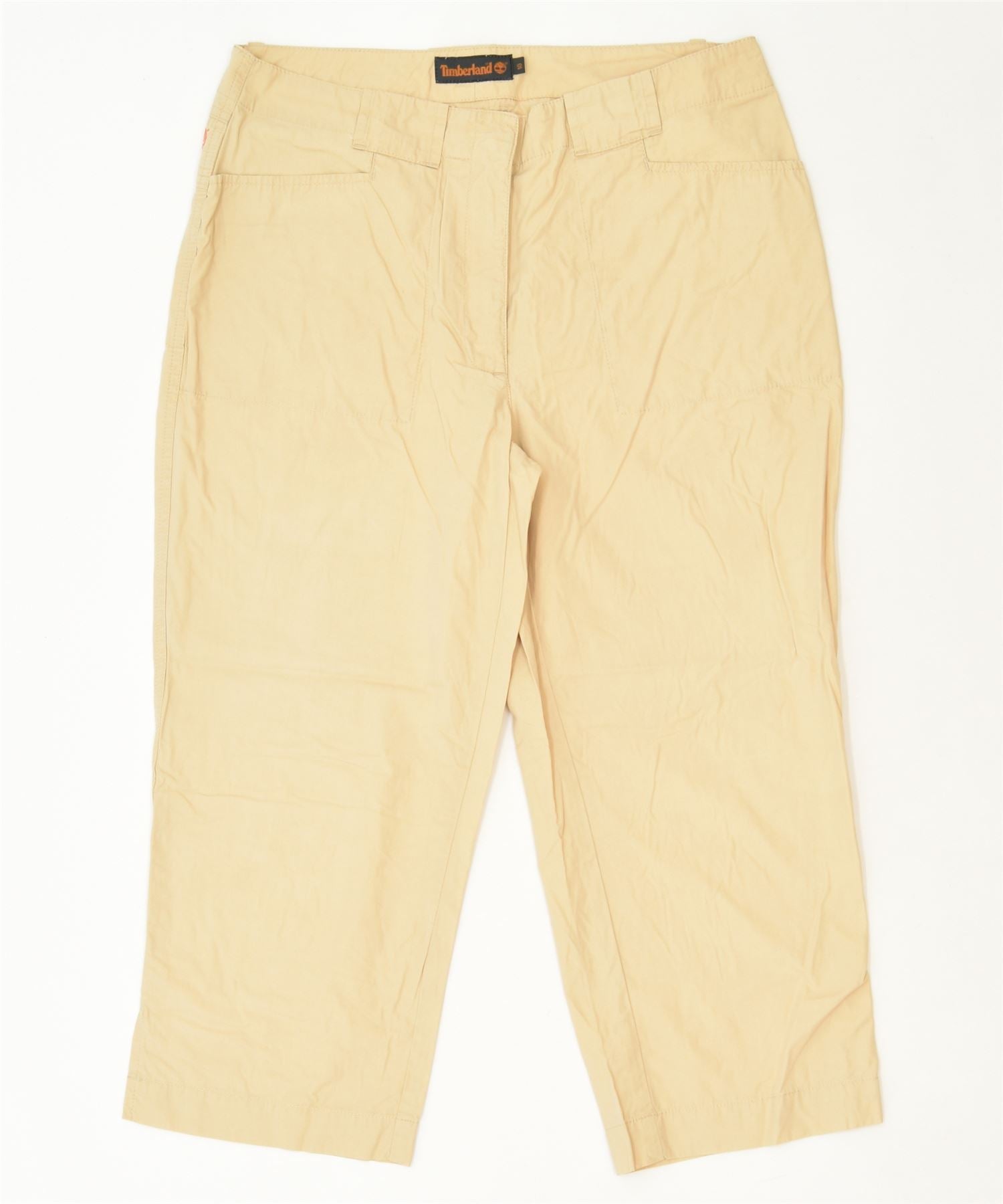 image of TIMBERLAND Womens Capri Casual Trousers US 10 Large W32 L22 Beige