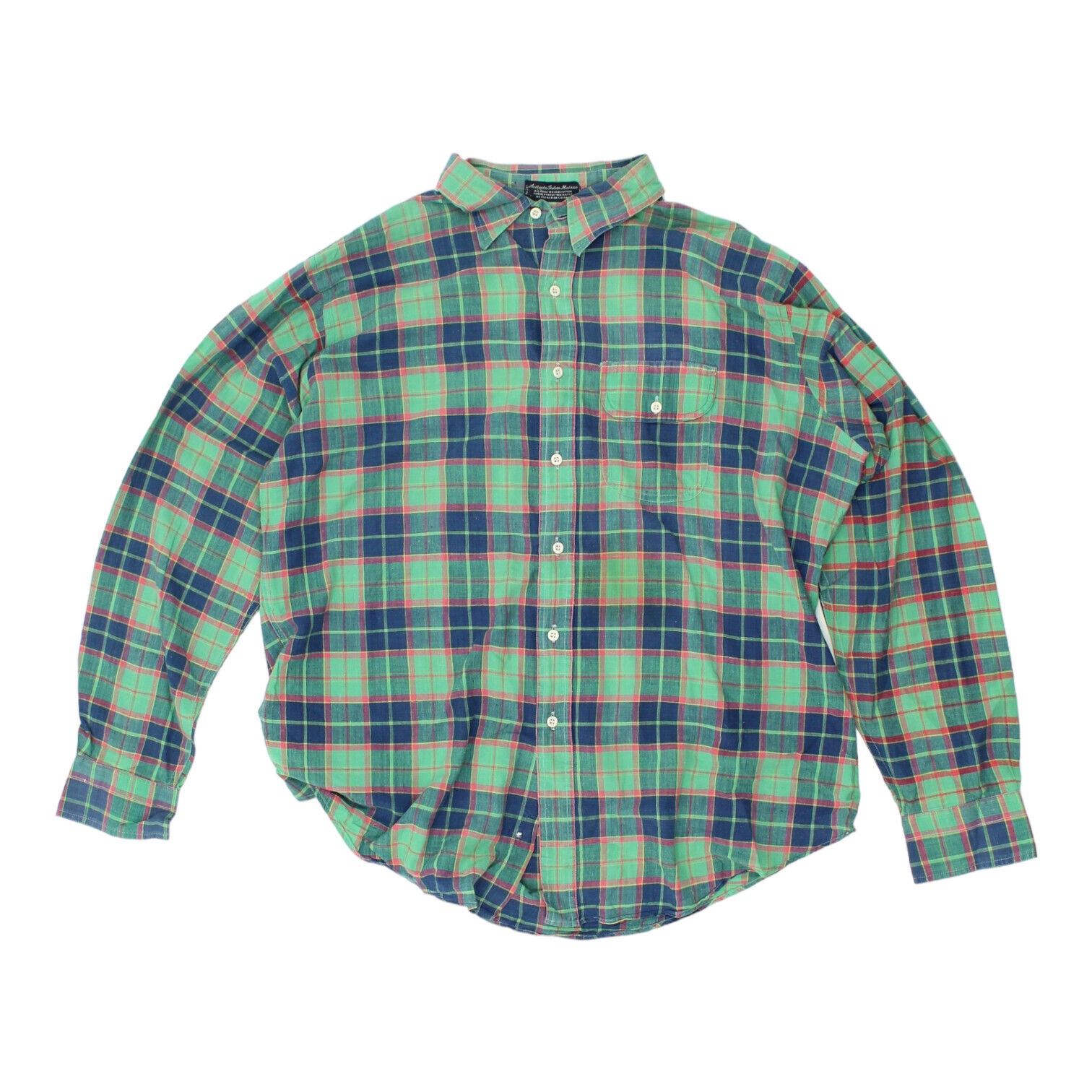 image of Gant Mens Colourful Checked Long Sleeve Cotton Shirt | Vintage Designer VTG