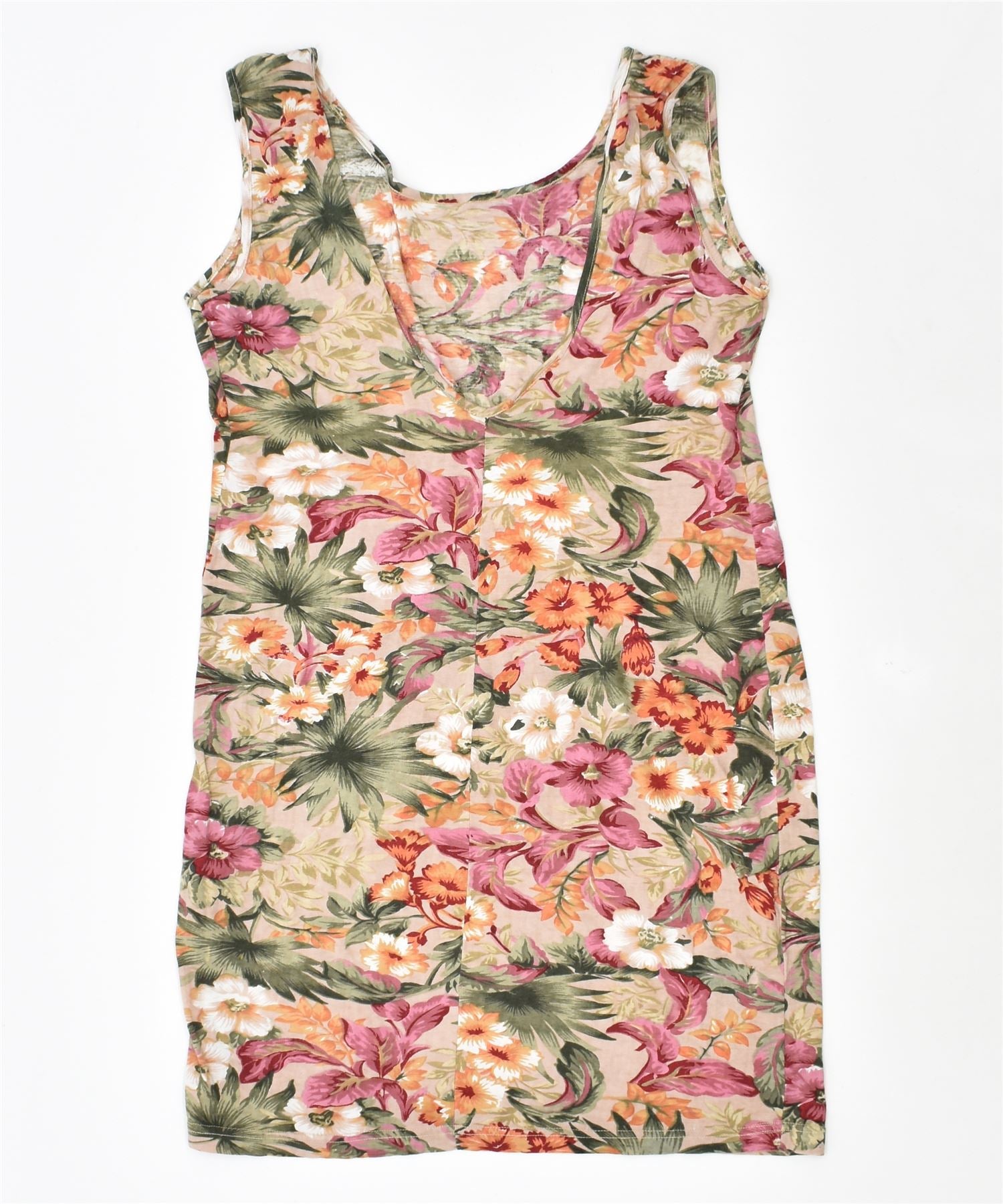 Image of VINTAGE Womens Sundress UK 12 Large Multicoloured Floral