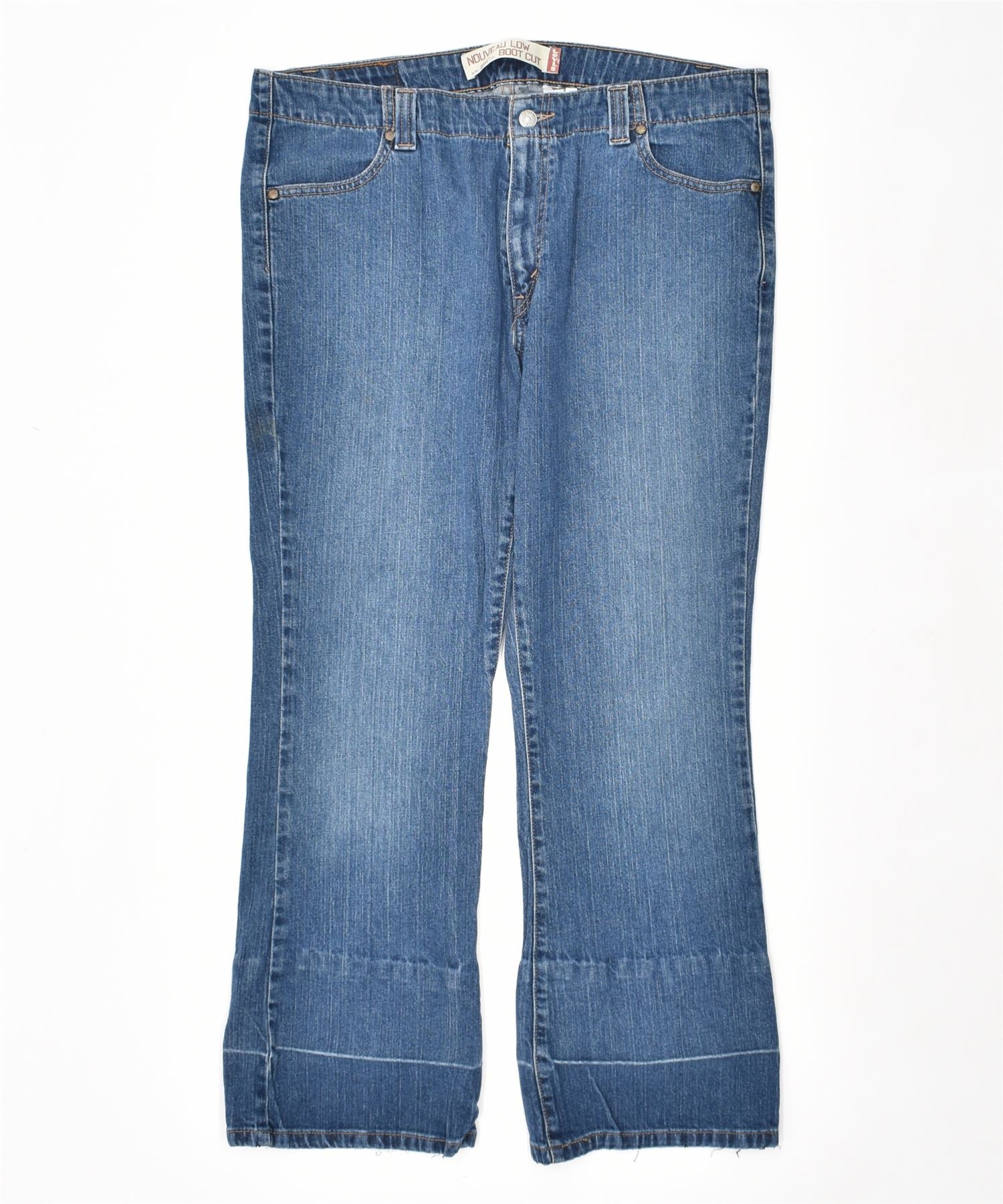 image of LEVI'S Womens 525 Bootcut Jeans W37 L28 Blue Cotton